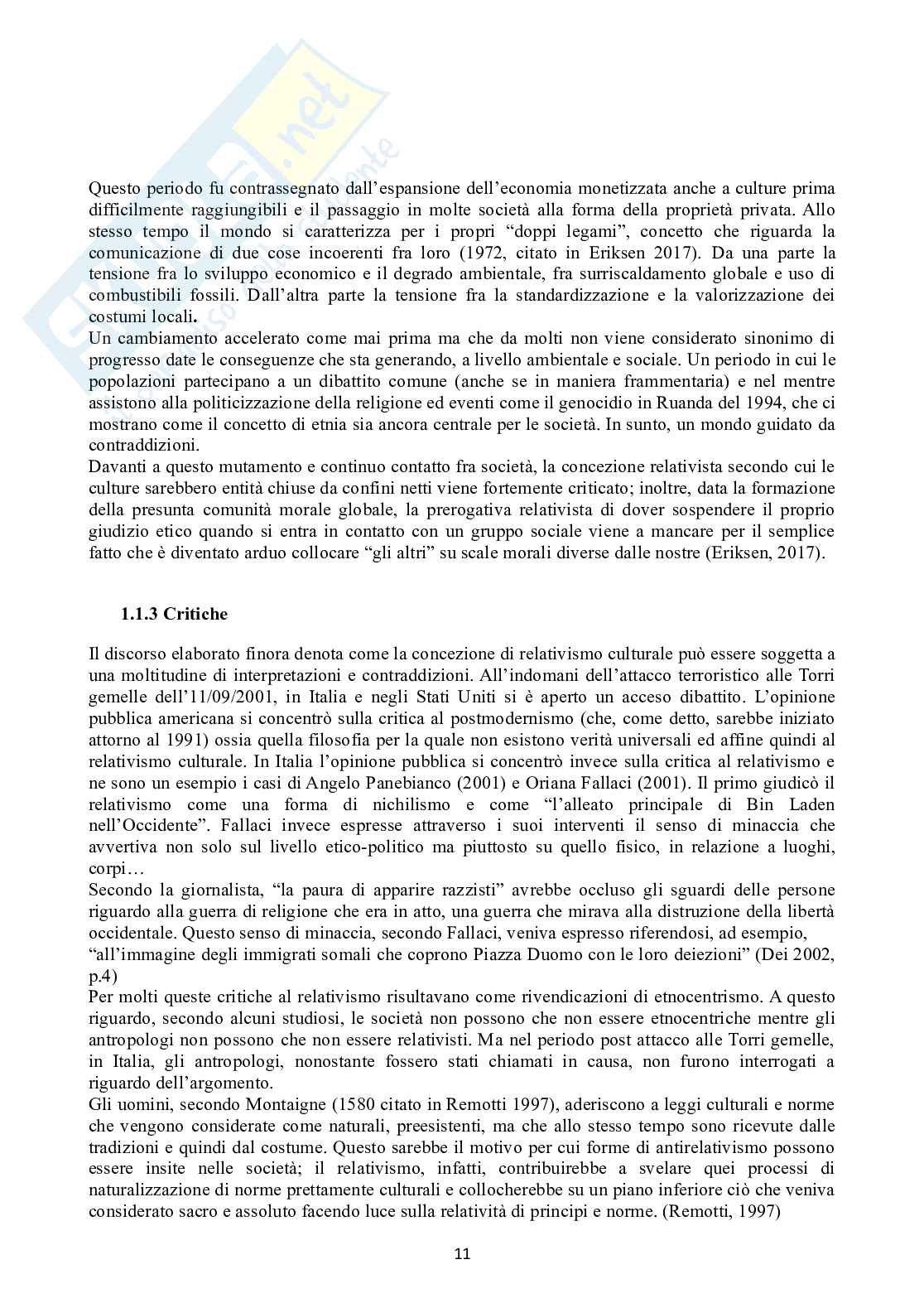Dibattito su relativismo culturale e diritti umani Elio Rassu Pag. 11