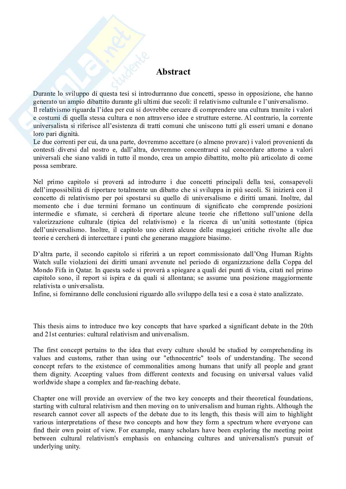 Dibattito su relativismo culturale e diritti umani Elio Rassu Pag. 2
