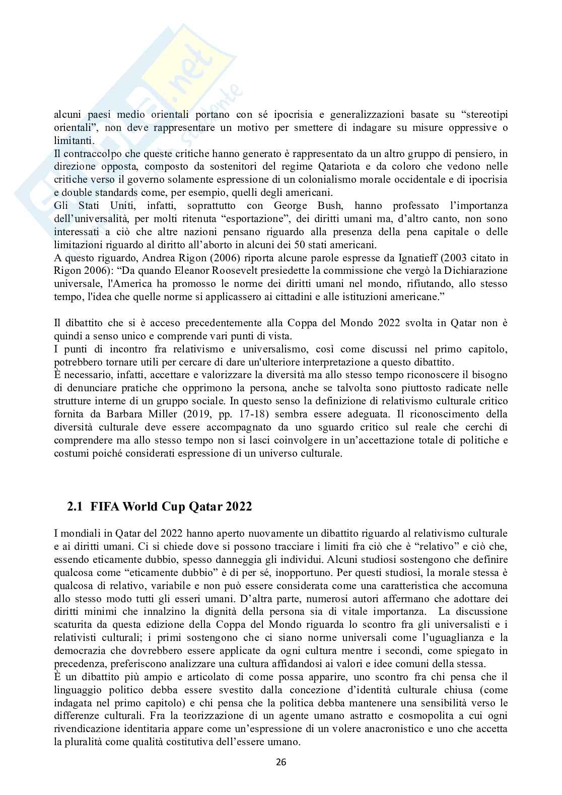 Dibattito su relativismo culturale e diritti umani Elio Rassu Pag. 26