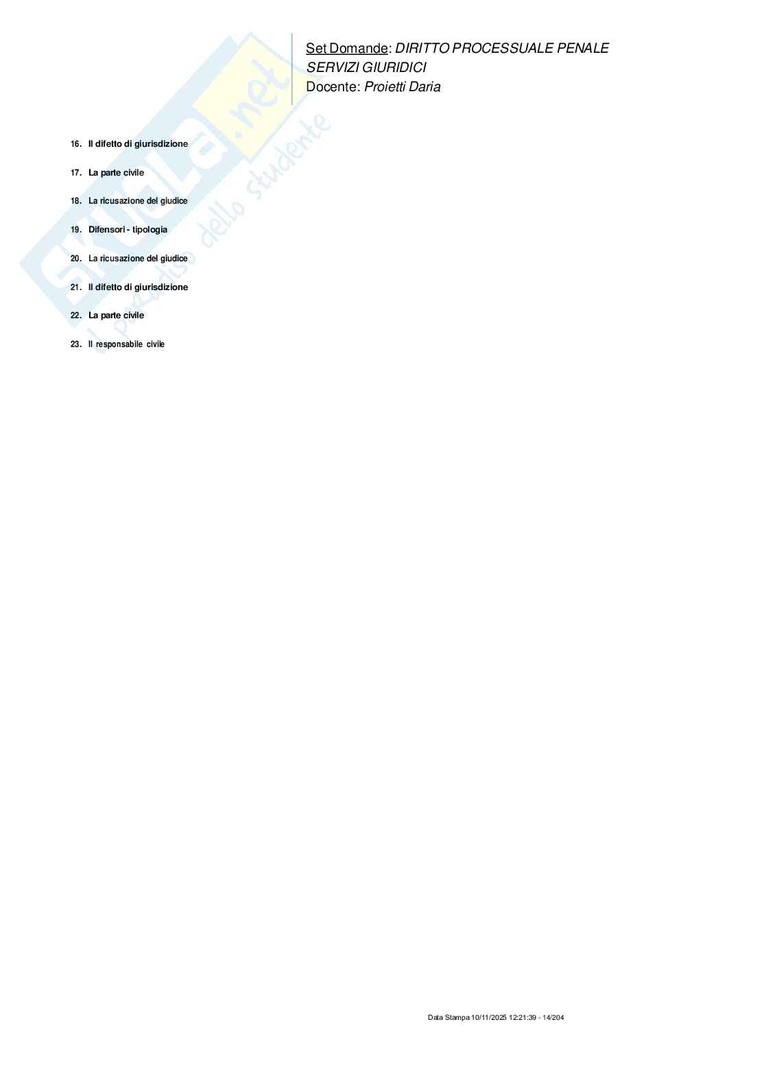 Paniere nuovo (2025) completo di Diritto processuale penale  Pag. 11