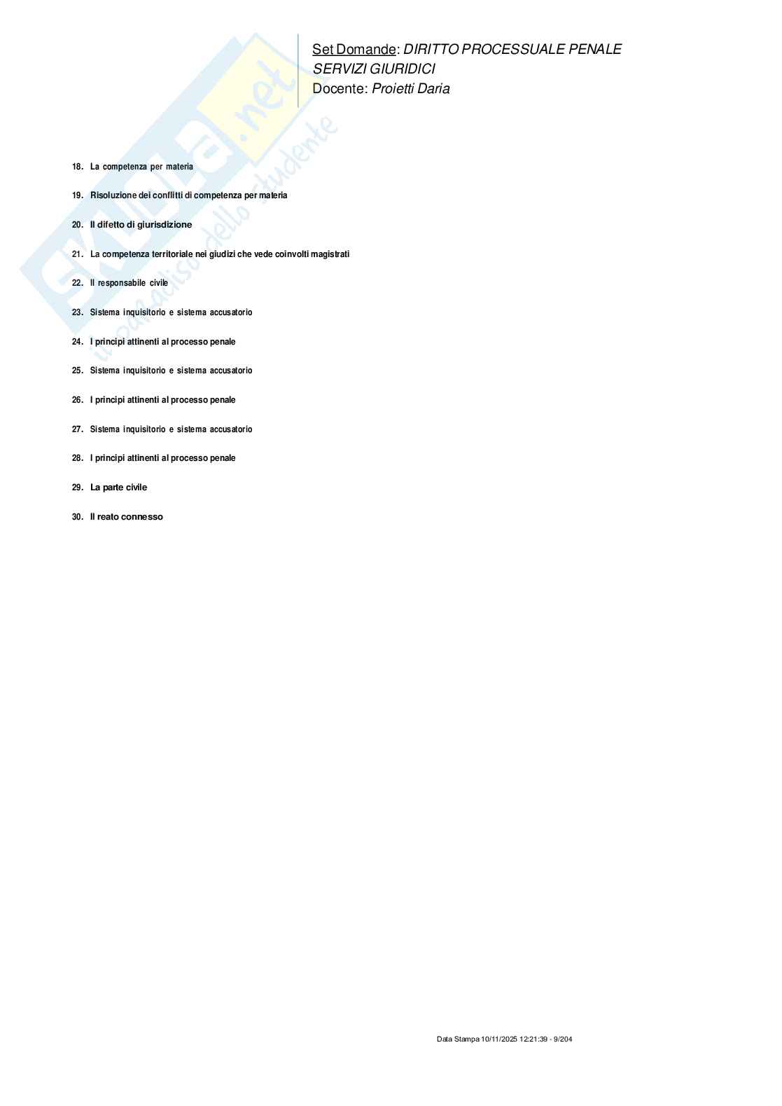 Paniere nuovo (2025) completo di Diritto processuale penale  Pag. 6