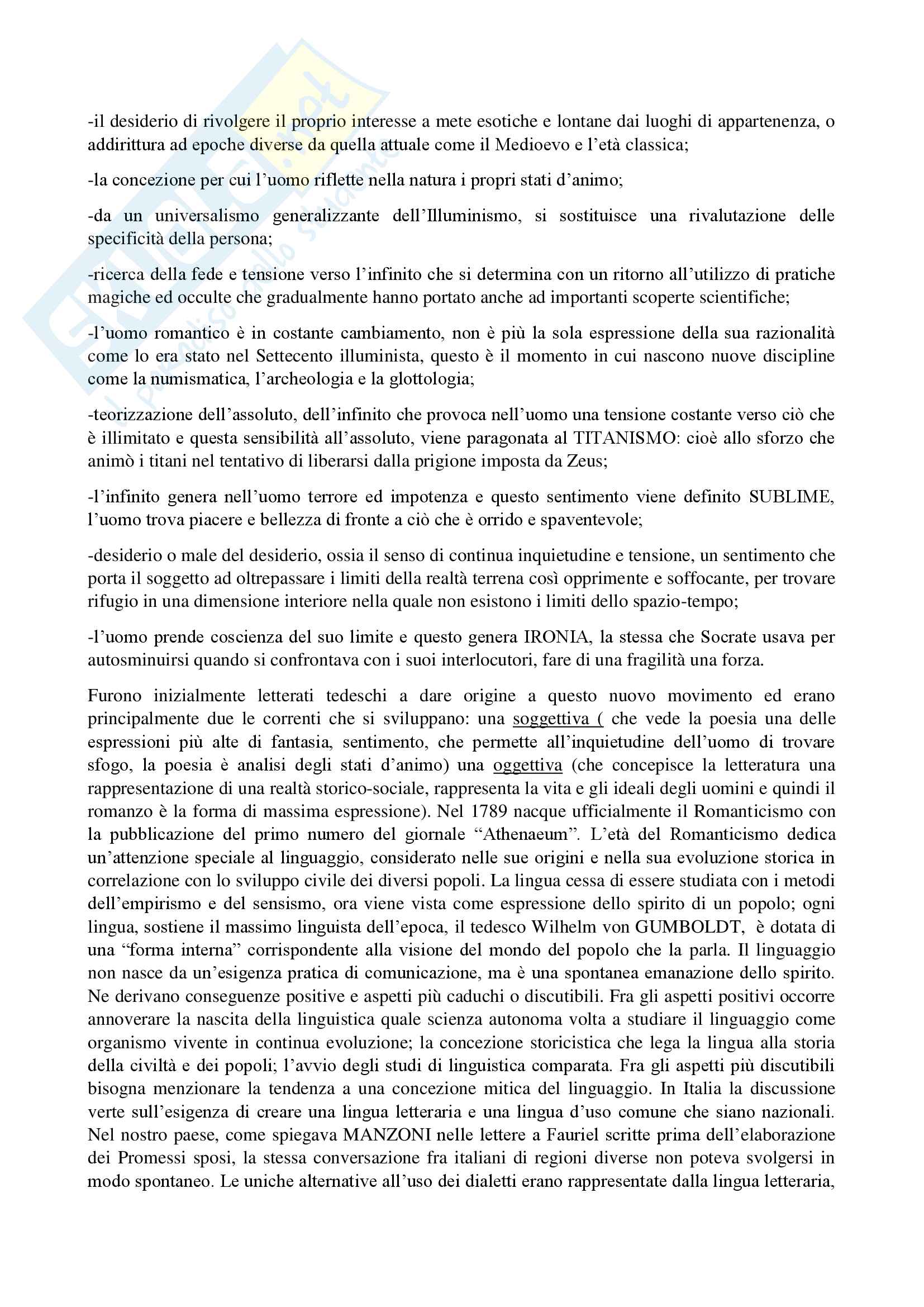Letteratura italiana, parte generale Pag. 2