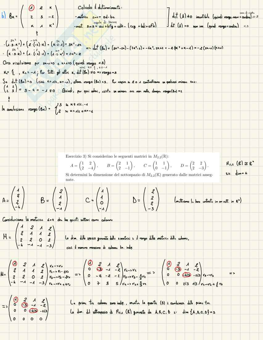 Geometria e algebra lineare: risoluzione di sistemi lineari con il metodo di Gauss Pag. 2