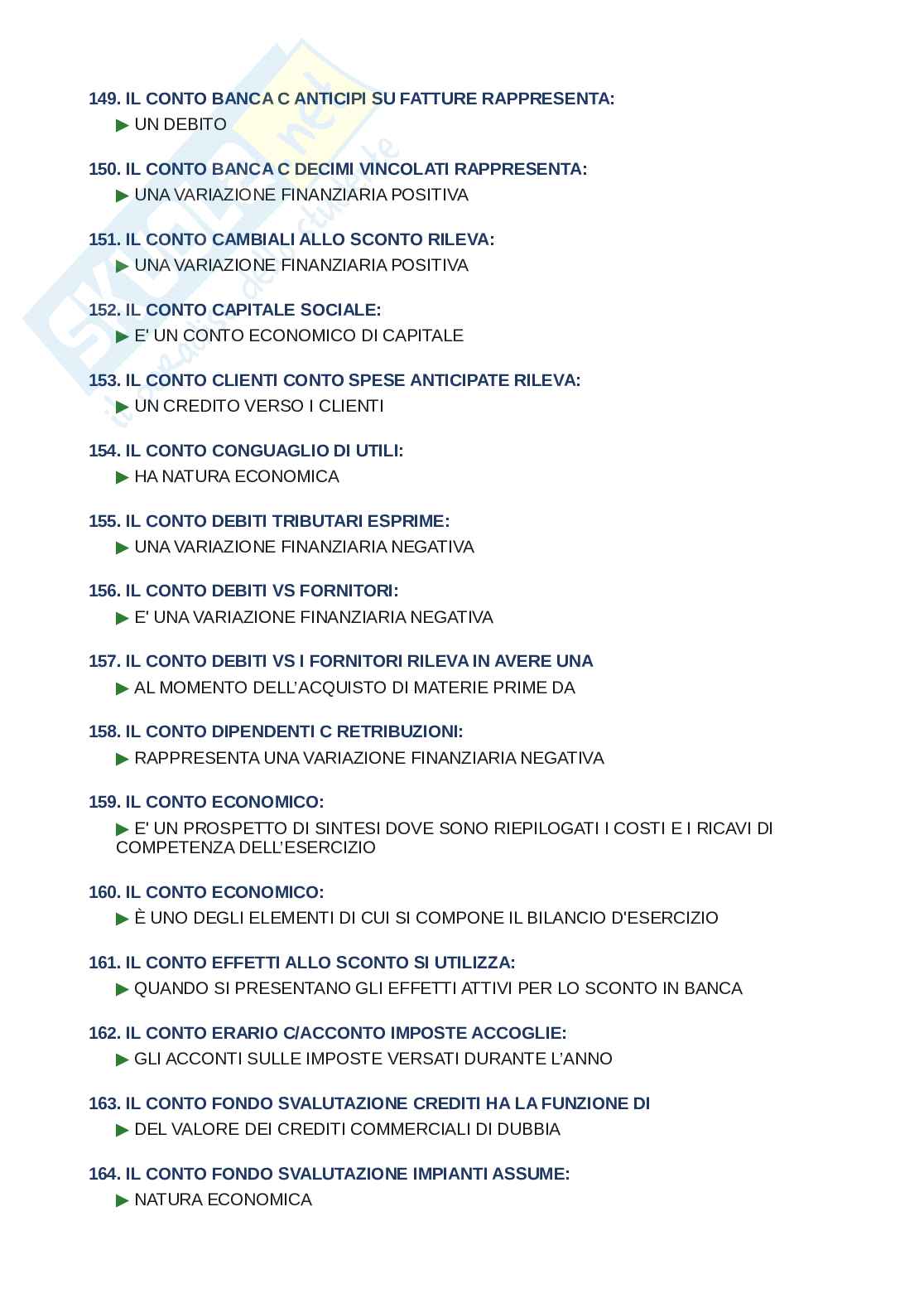 Domande e risposte Metodologie e determinazioni quantitative d’azienda, ordine alfabetico 2025 Pag. 11