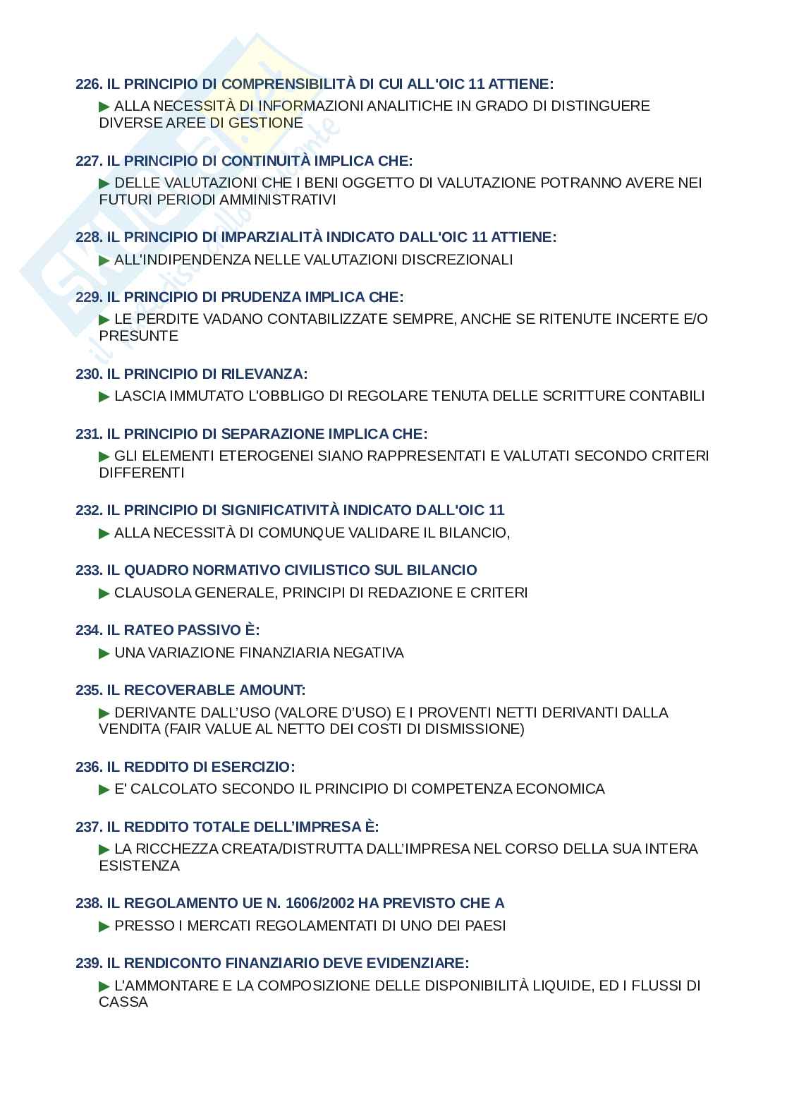 Domande e risposte Metodologie e determinazioni quantitative d’azienda, ordine alfabetico 2025 Pag. 16