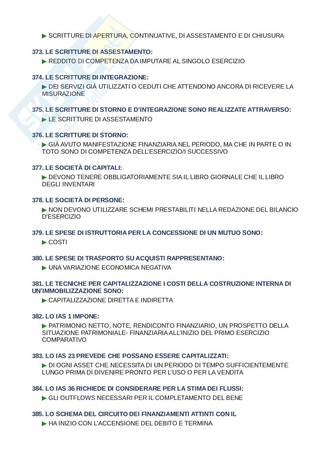 Domande e risposte Metodologie e determinazioni quantitative d’azienda, ordine alfabetico 2025 Pag. 26