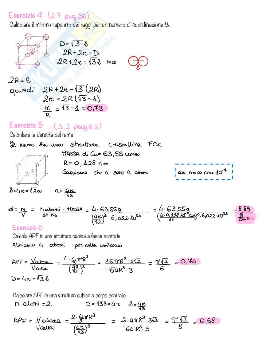 Esercizi svolti Materiali per l'aeronautica e lo spazio Pag. 2