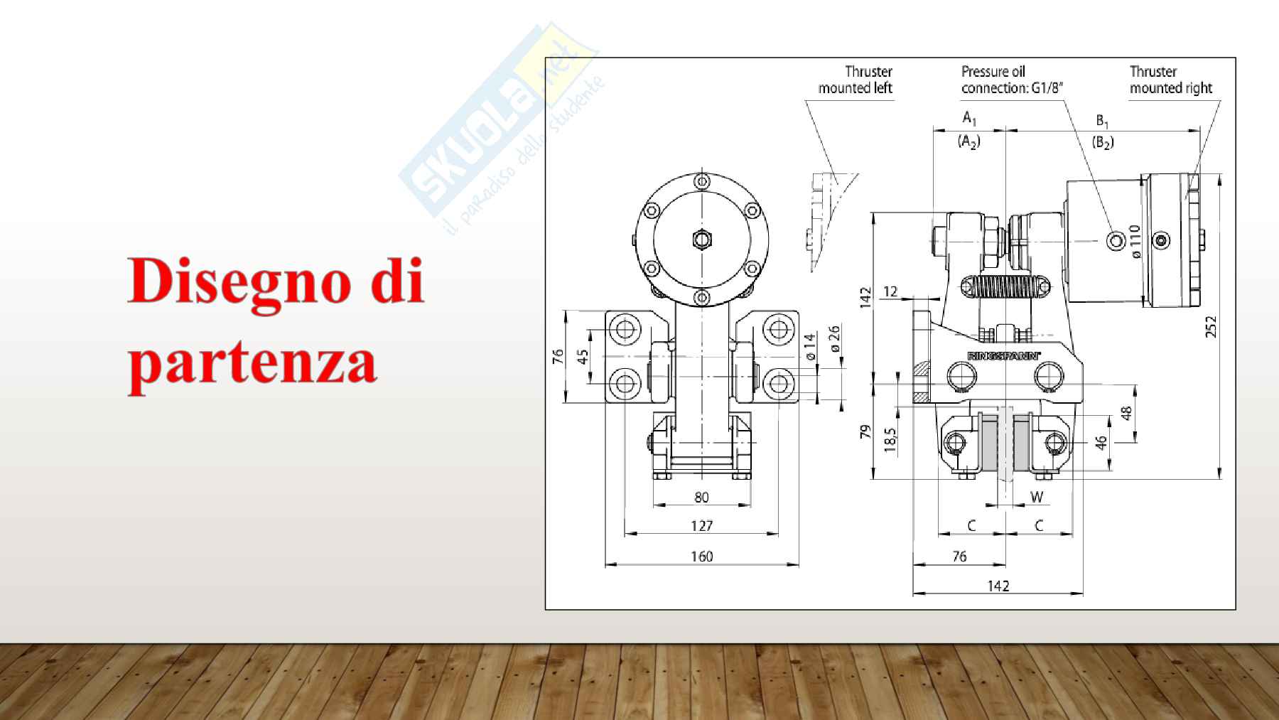 Pinza del freno pneumatica – progetto cad completo con distinta, assieme e tolleranze Pag. 2