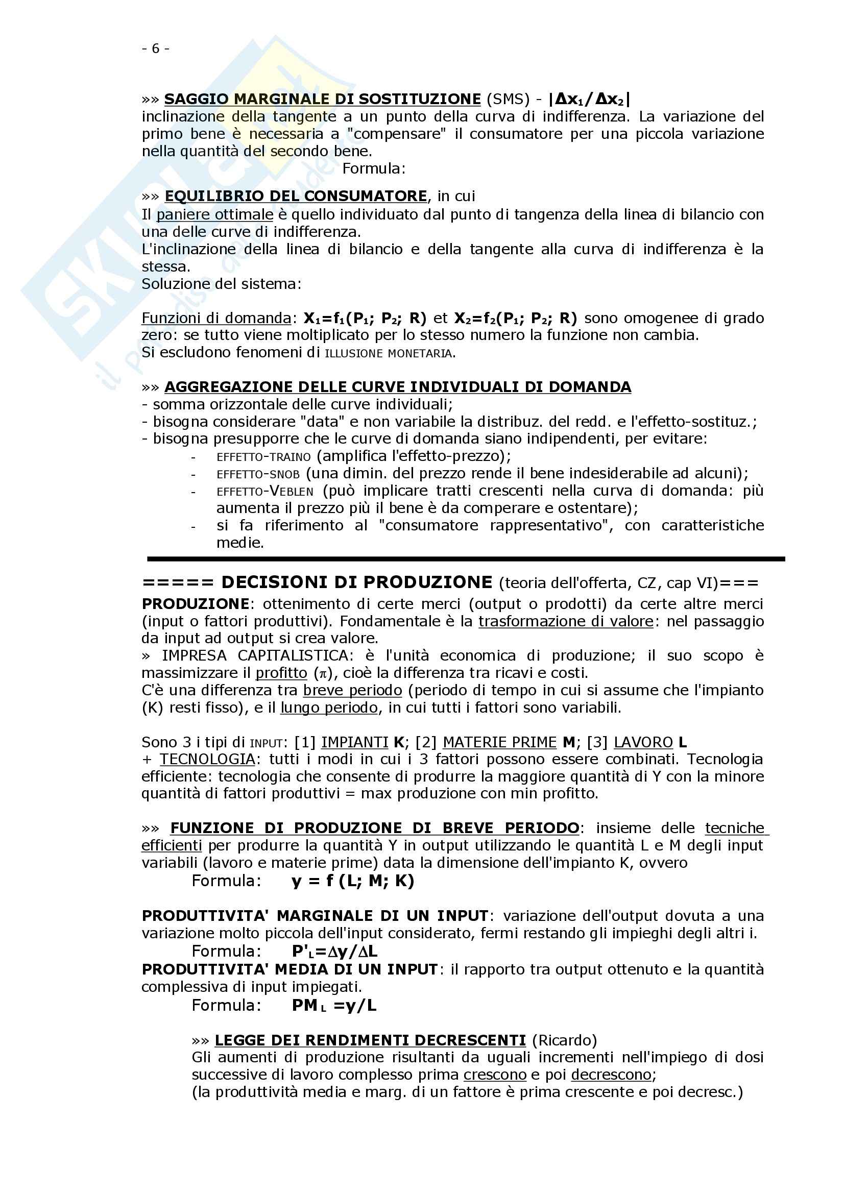 Economia politica Pag. 6