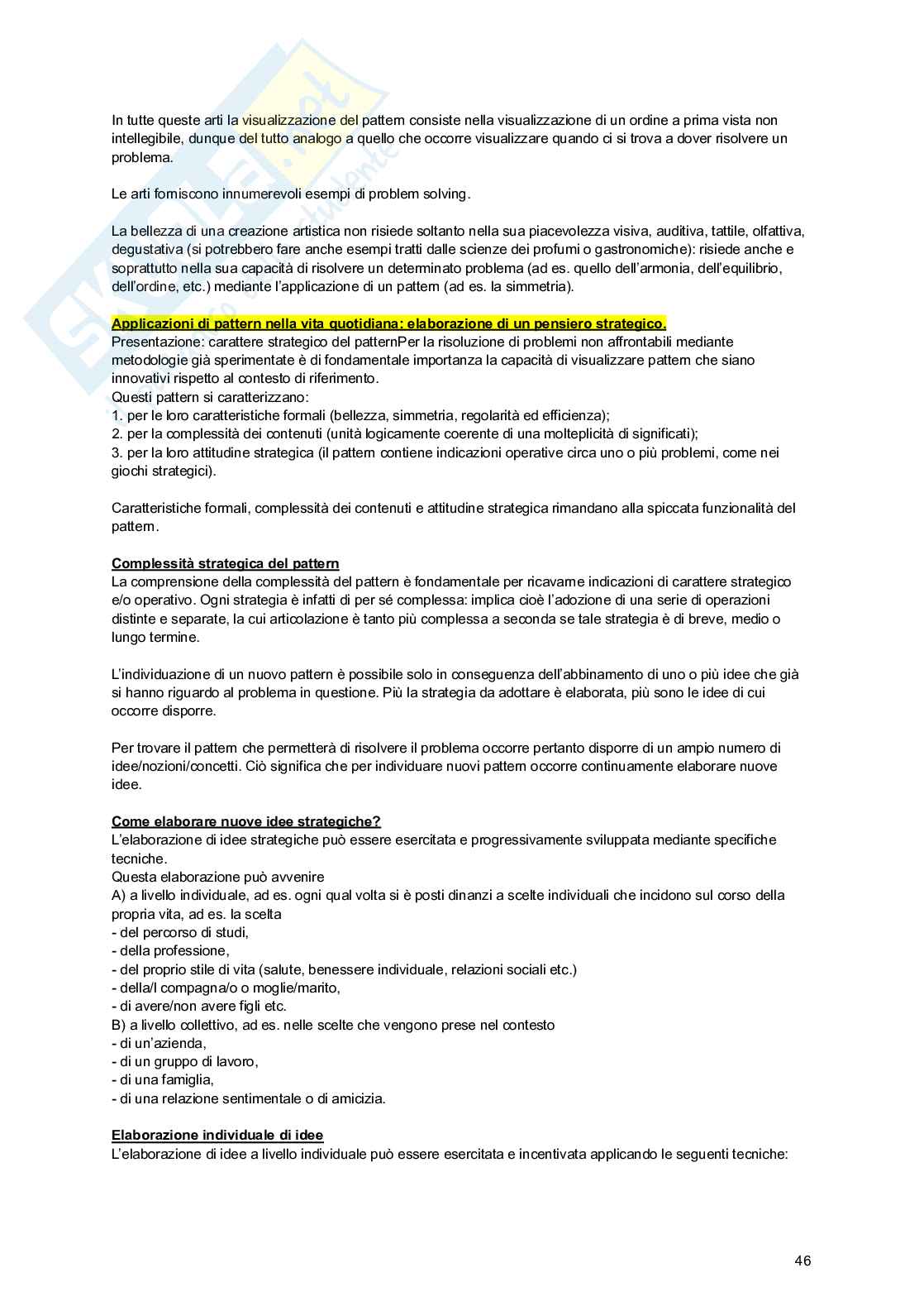 Pattern strategici di problem solving per una migliore creatività Pag. 46