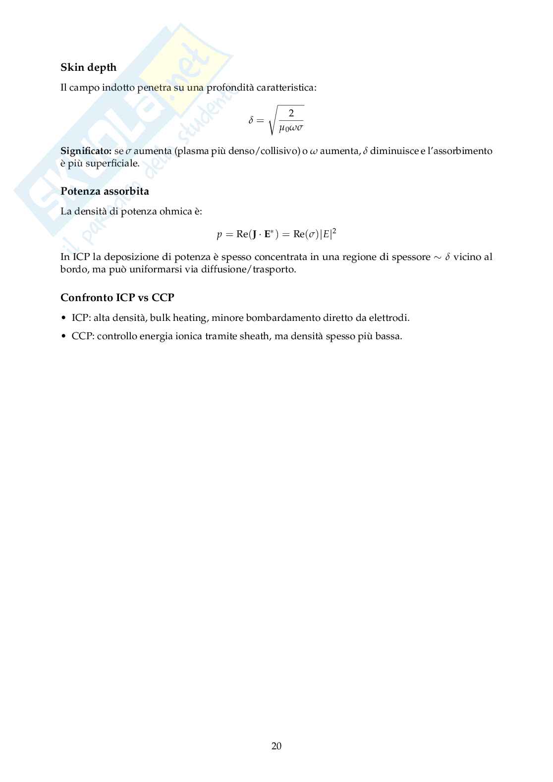 Risposte dettagliate domande di teoria di Industrial plasma technologies Pag. 21
