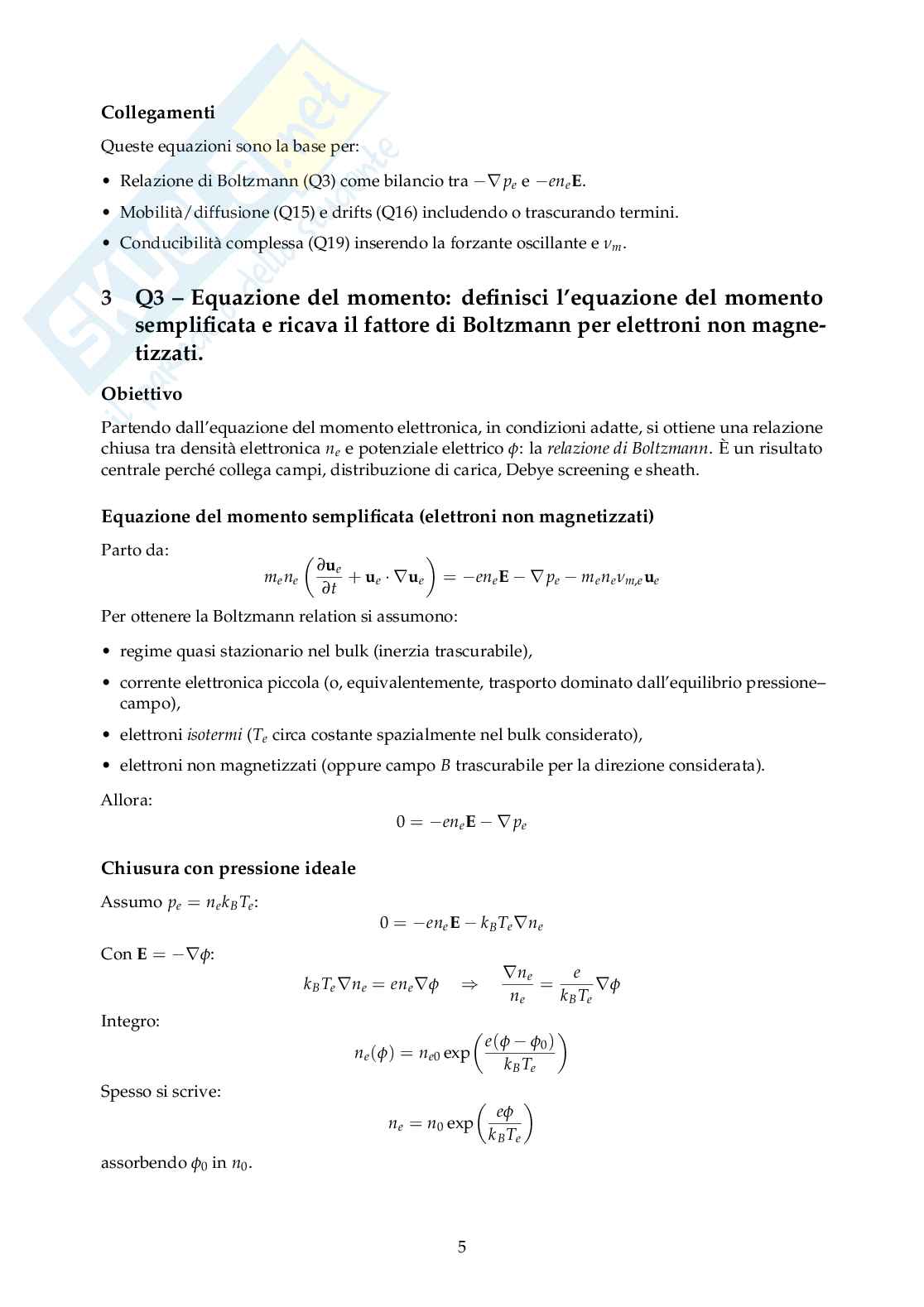Risposte dettagliate domande di teoria di Industrial plasma technologies Pag. 6
