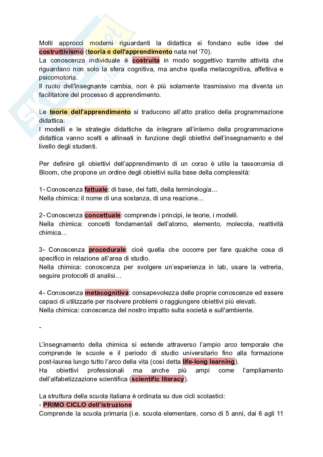 Appunti di elementi di didattica Pag. 1