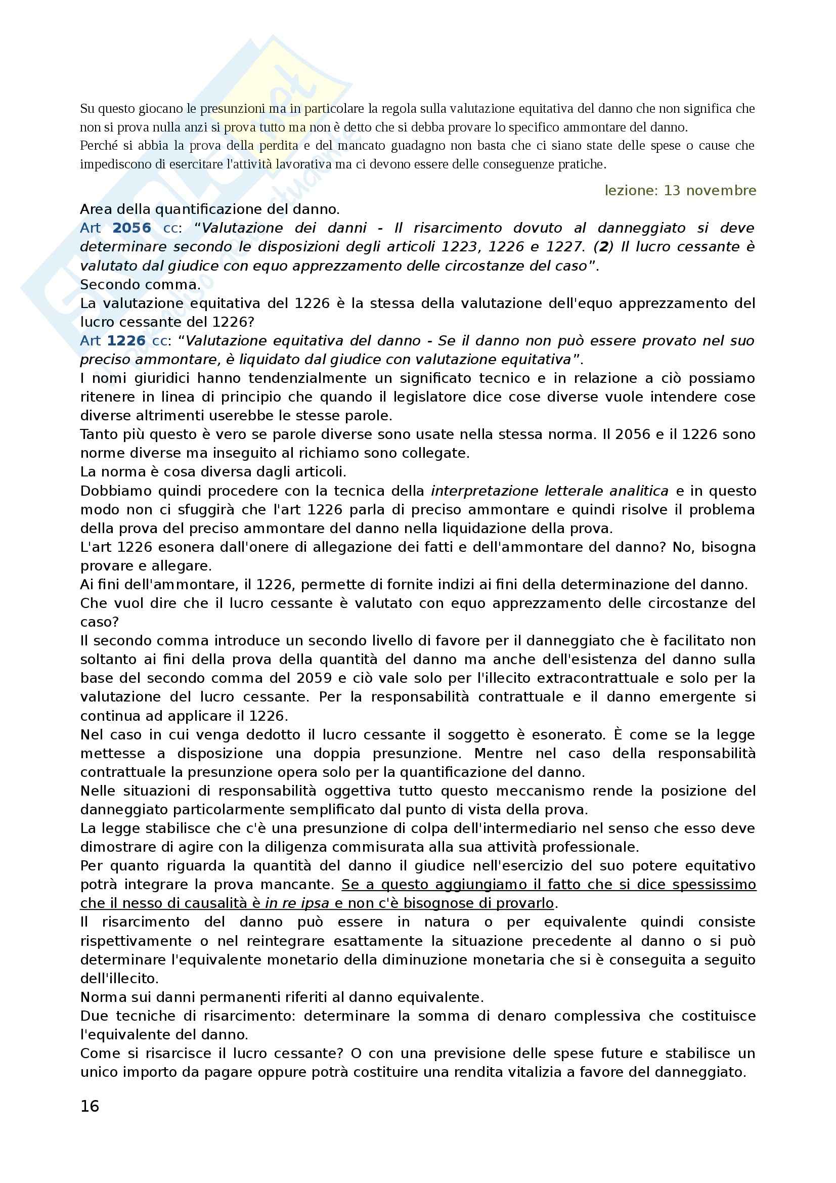 Responsabilità civile Pag. 16