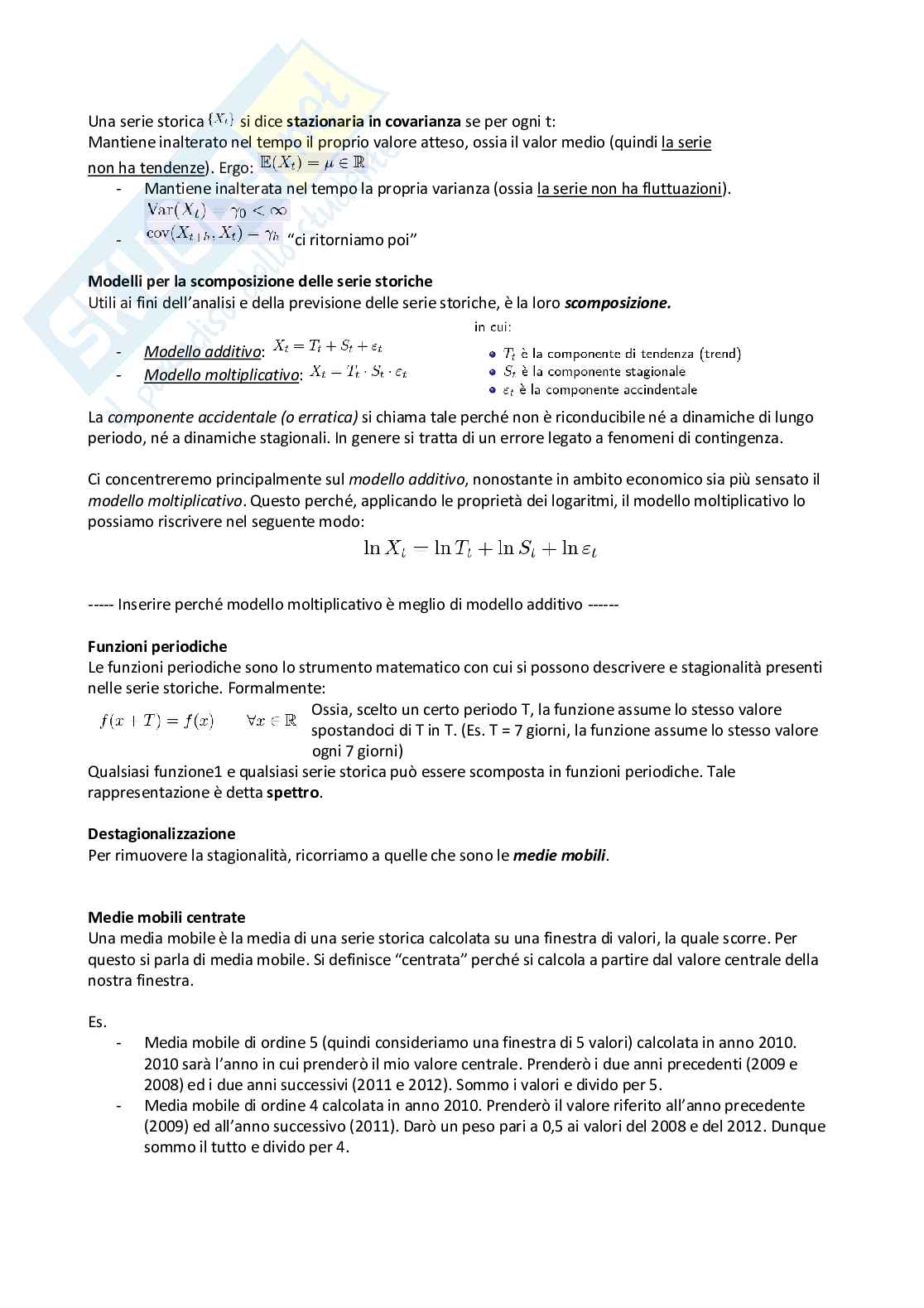 Appunti delle lezioni di Statistica MCI Pag. 21
