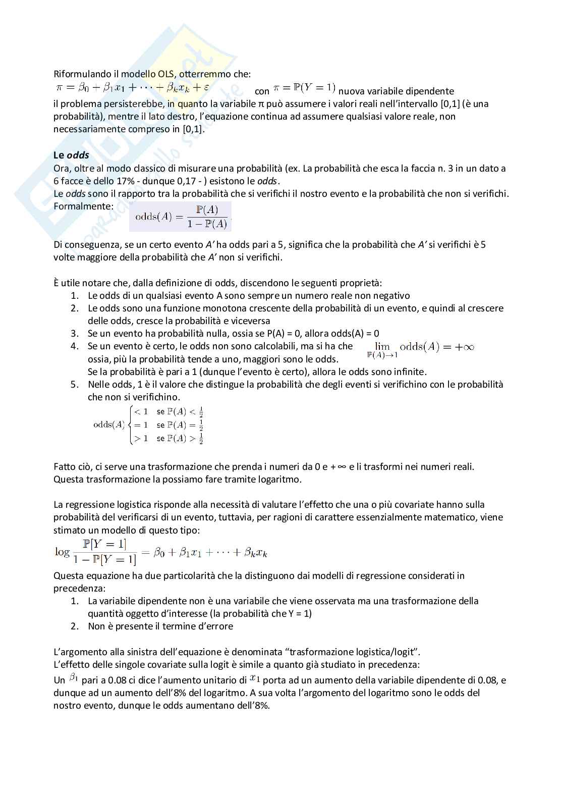 Appunti delle lezioni di Statistica MCI Pag. 56