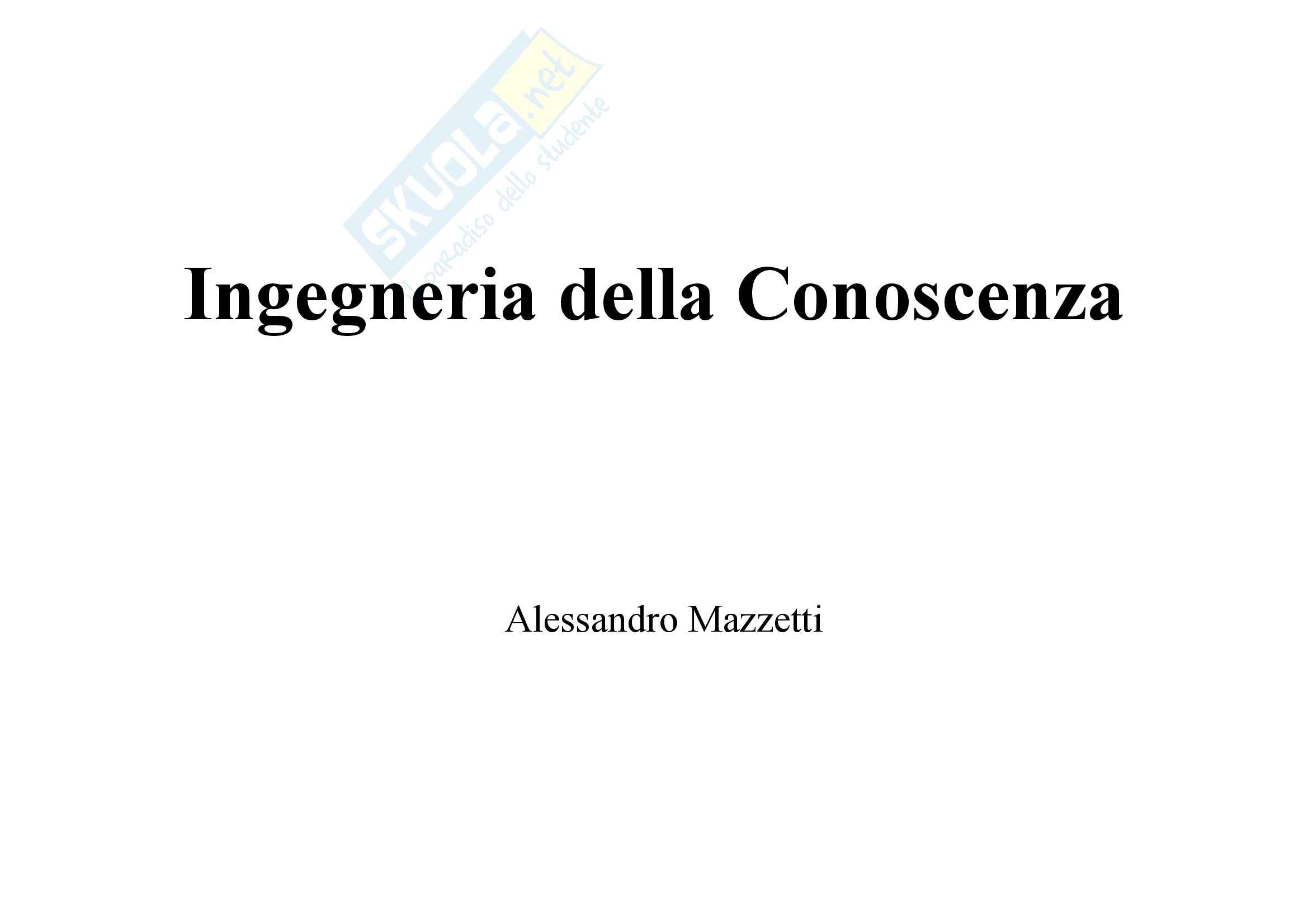 Ingegneria della conoscenza - acquisizione e tipologie di conoscenza Pag. 1
