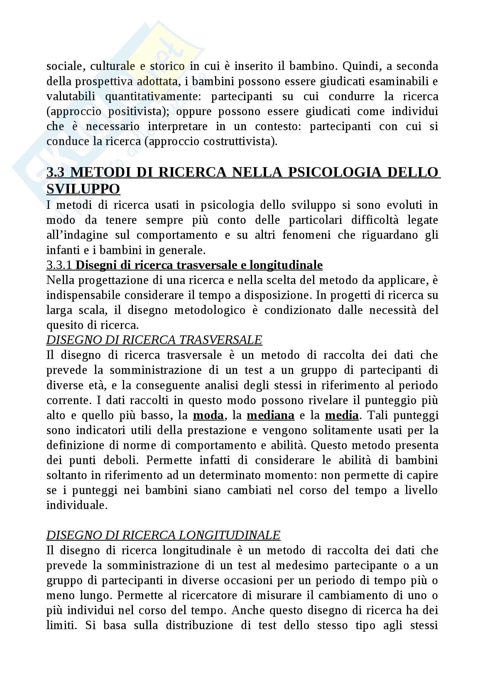 Riassunto esame Psicologia dello sviluppo, prof. Larcan, libro consigliato Psicologia dello sviluppo, Gillibrand, Lam, O'Donnell, Tallandini Pag. 26