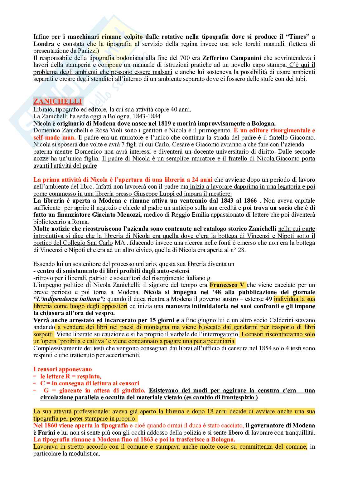 Appunti Storia della stampa e dell'editoria  Pag. 51