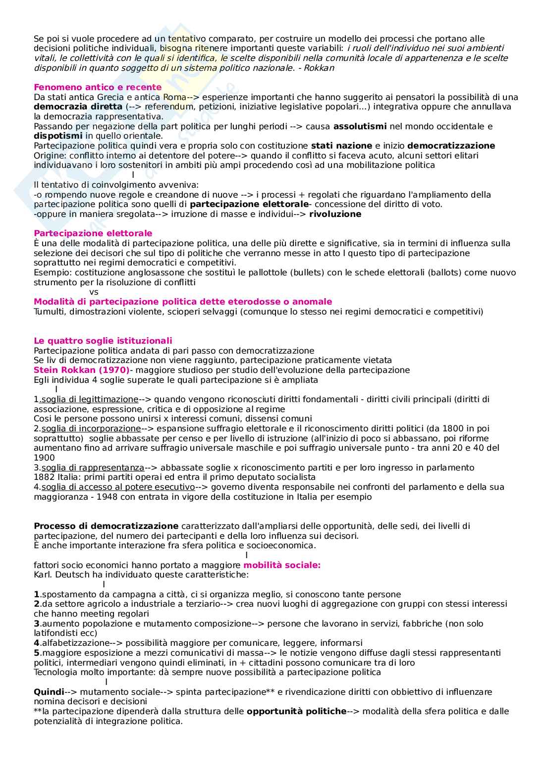 Appunti lezione Scienza politica Pag. 11