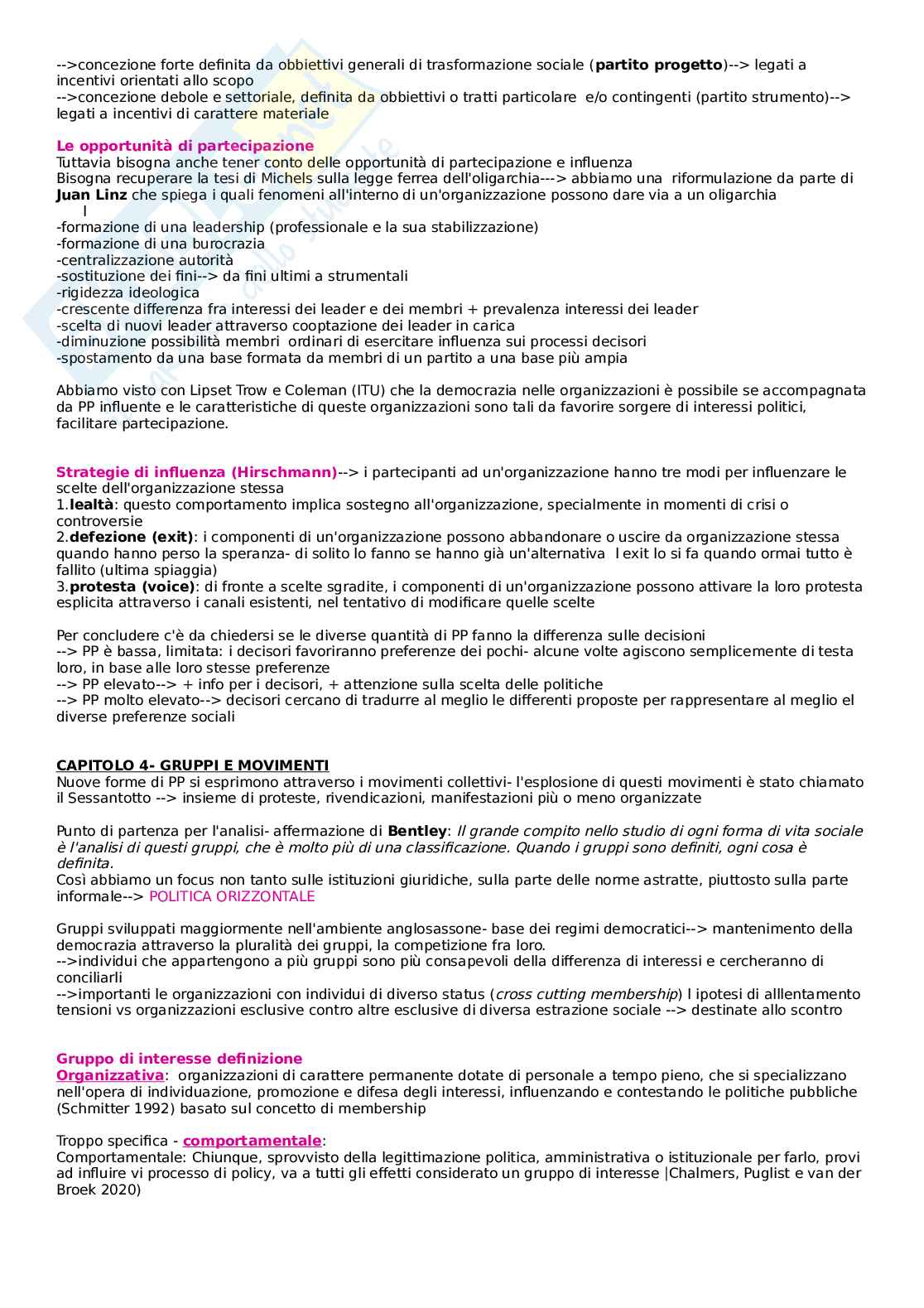 Appunti lezione Scienza politica Pag. 16