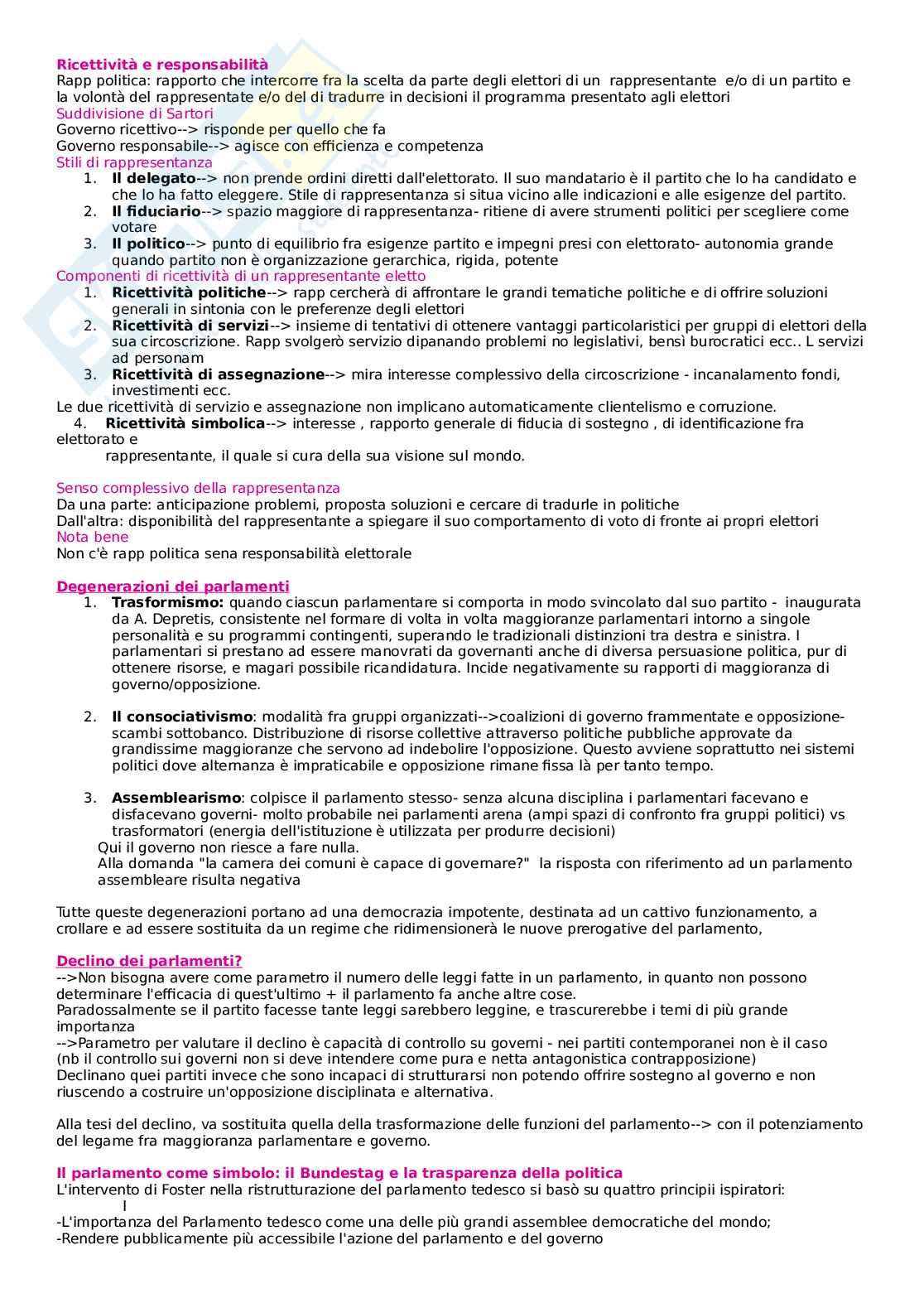 Appunti lezione Scienza politica Pag. 36