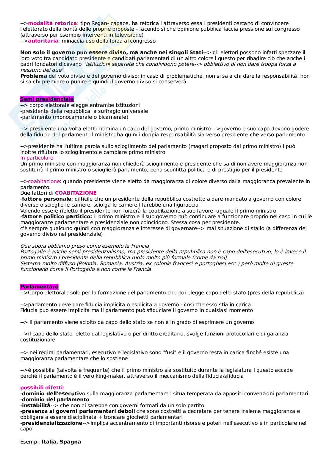 Appunti lezione Scienza politica Pag. 41