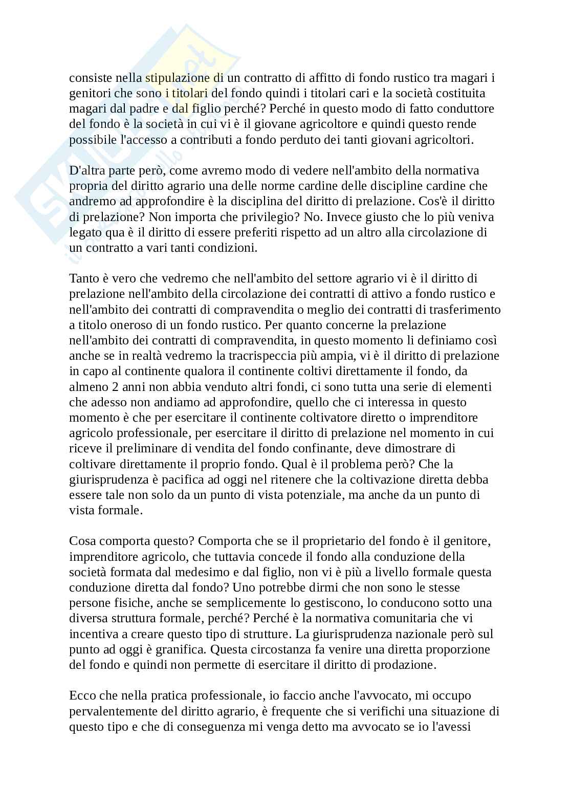 Appunti lezione del 08-04 di Diritto agroalimentare, modulo civile Pag. 2