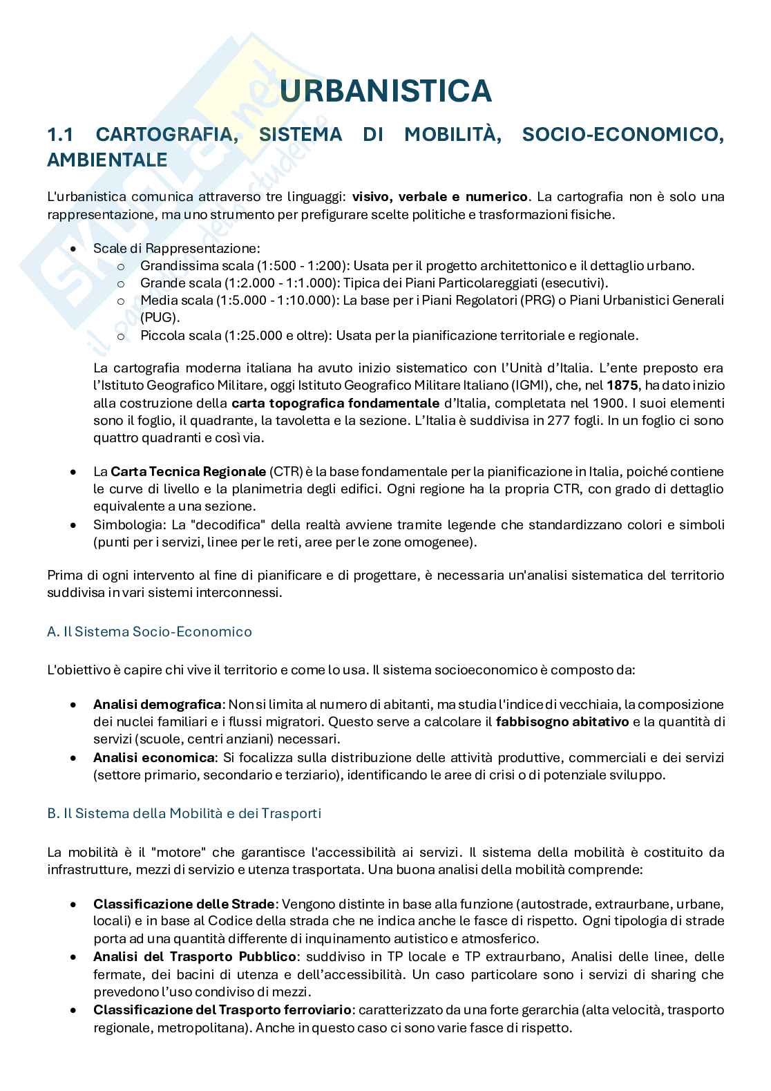 Urbanistica T con laboratorio Pag. 1