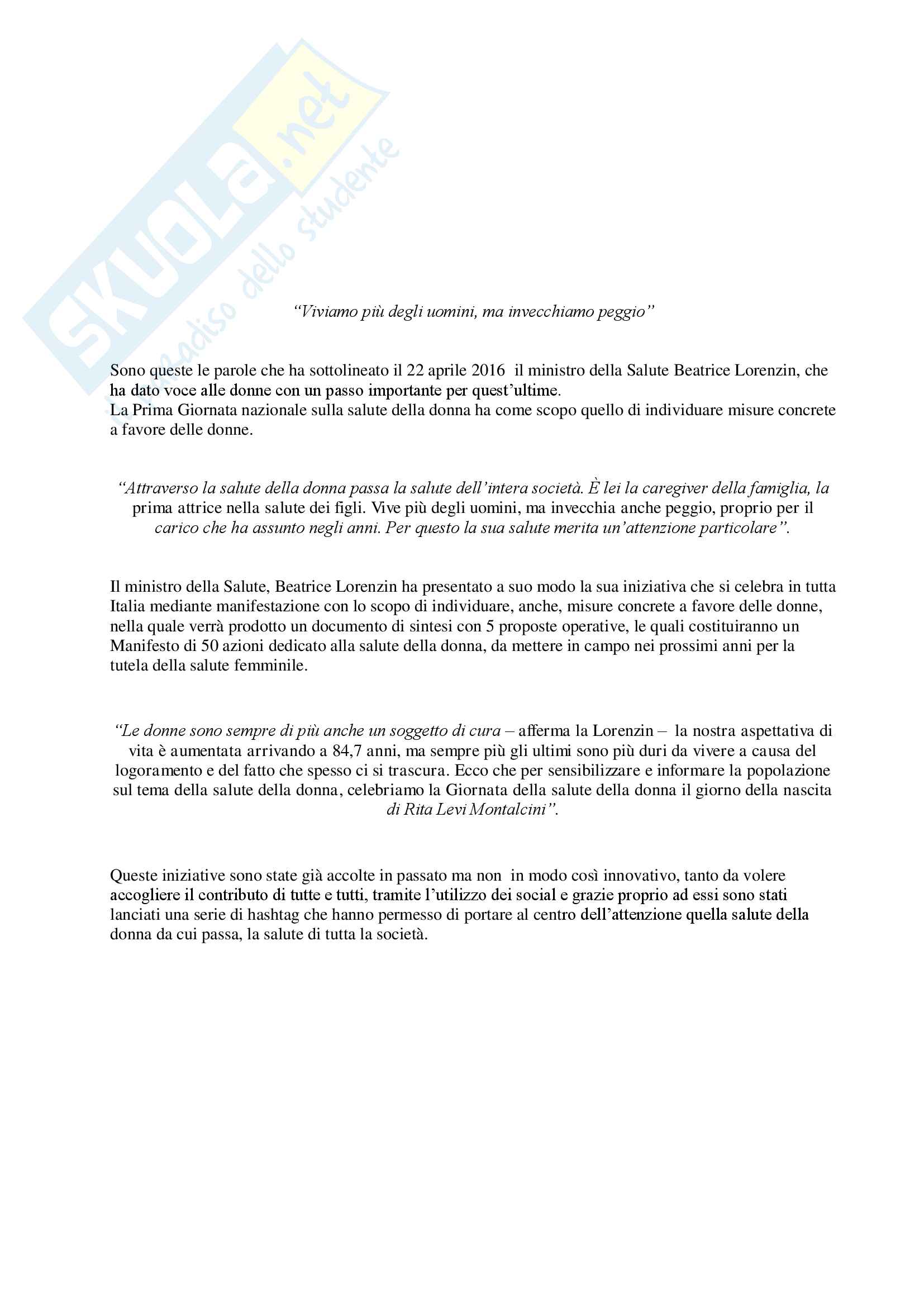 Counseling infermieristico nell’educazione terapeutica e nel percorso di cura con donne affette da carcinoma mammario Pag. 2