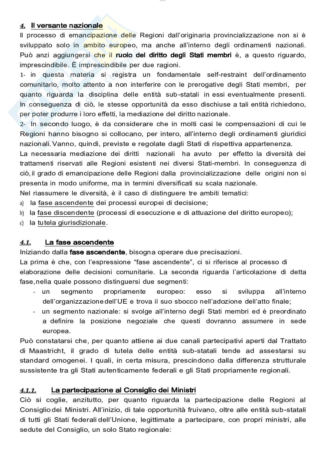 Riassunto esame di Diritto commerciale avanzato, prof Toniatti, libro consigliato Diritto regionale, D'Atena Pag. 91
