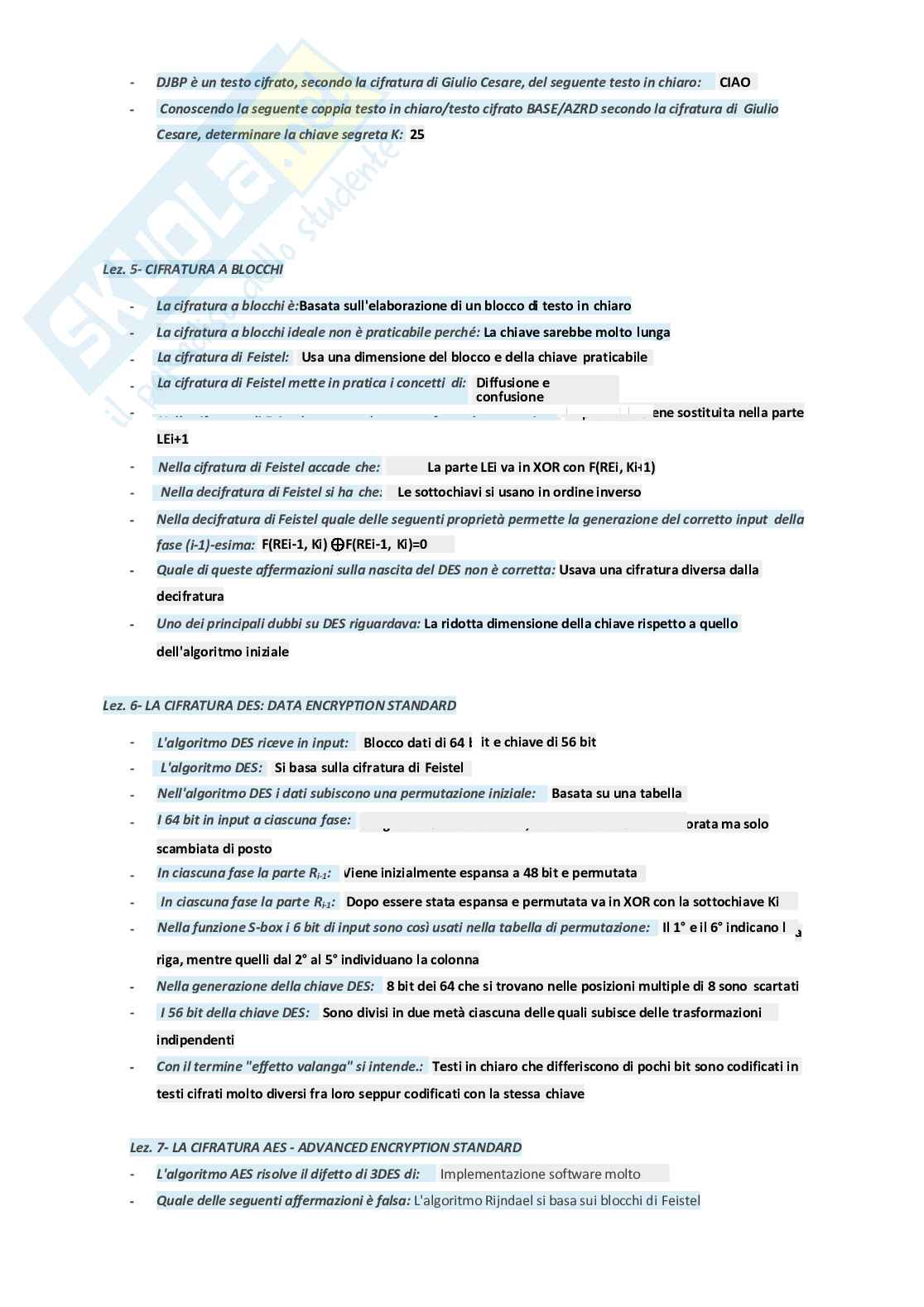 Sicurezza dei sistemi informatici Pag. 11