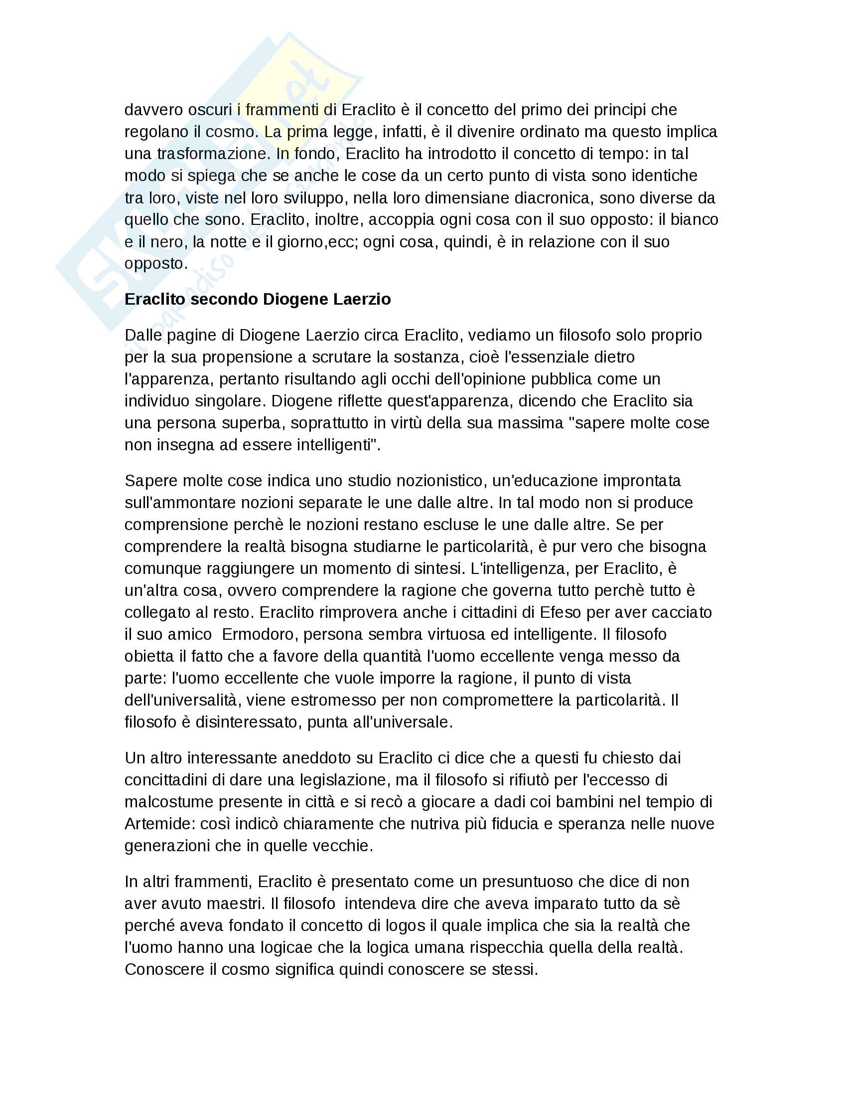 Riassunto per l'esame di filosofia antica, prof. Gargano, libro consigliato Filosofia Antica, A.Gargano Pag. 6