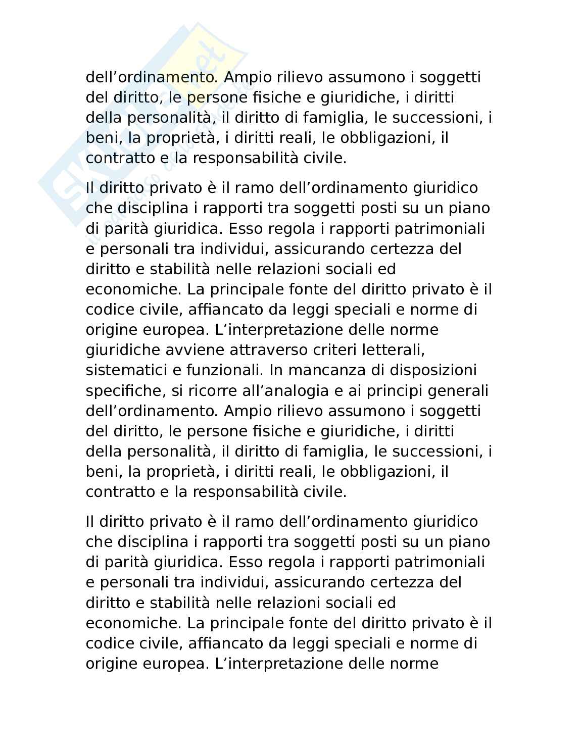 Appunti Diritto privato Pag. 2