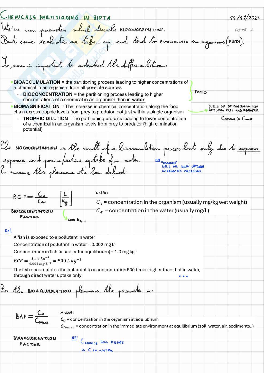 Ecotoxicology and health risk assessment Pag. 51
