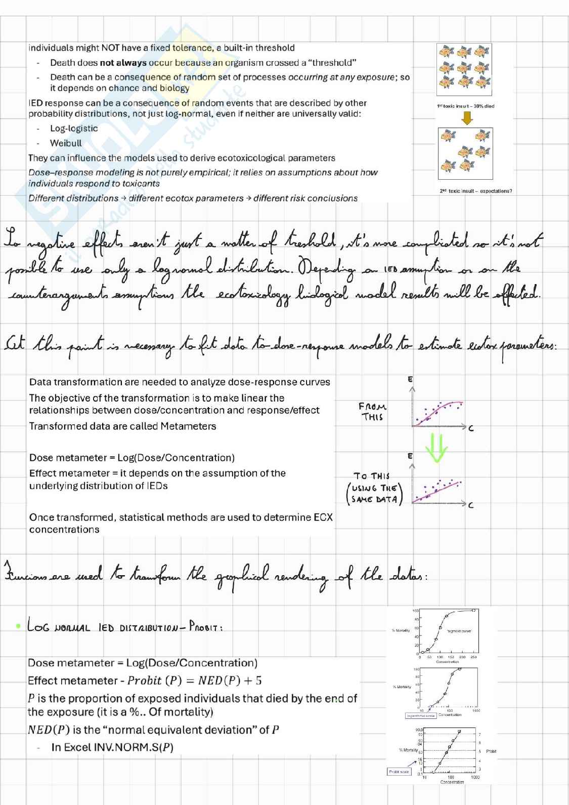 Ecotoxicology and health risk assessment Pag. 71