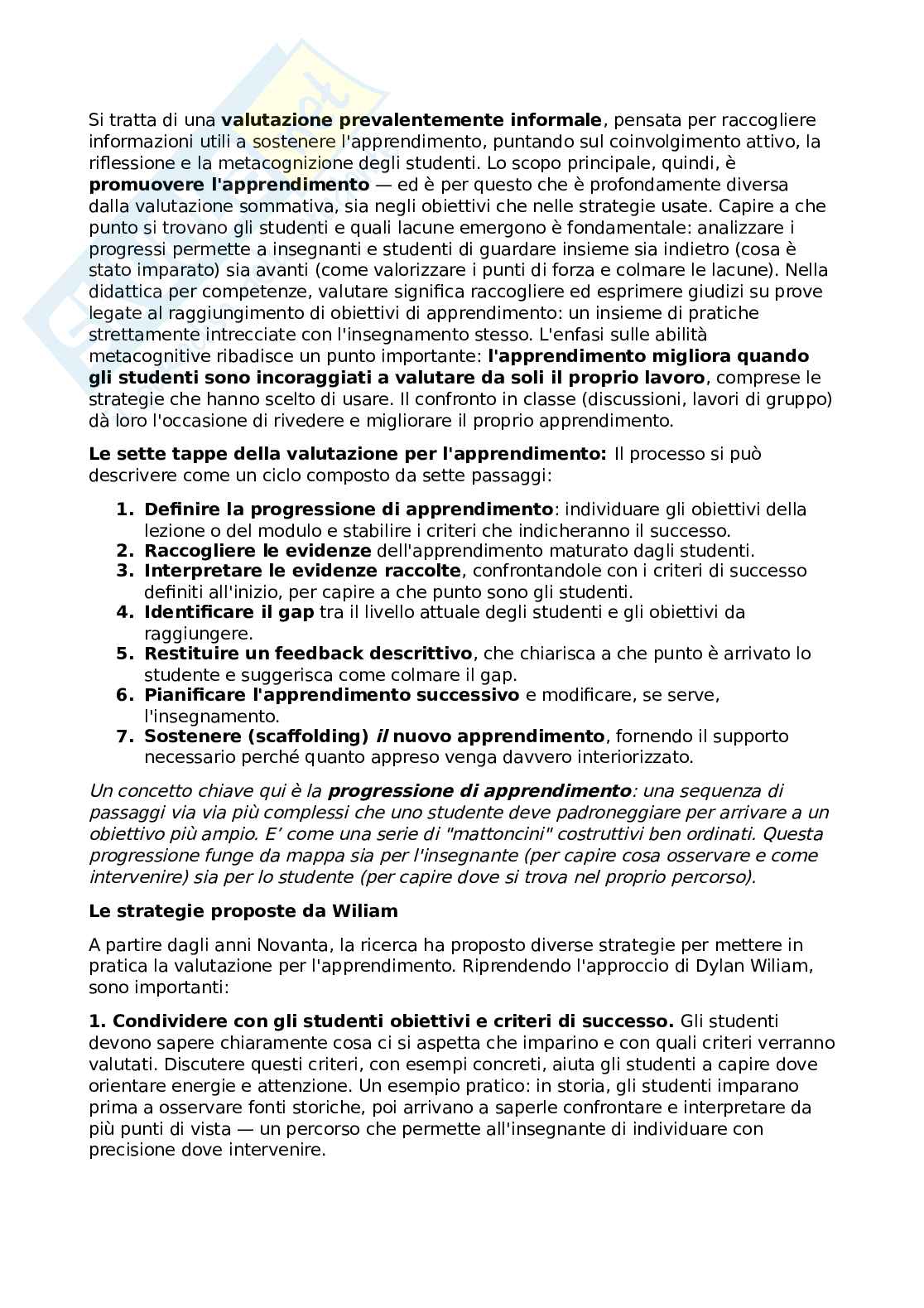 Riassunto esame Pedagogia sperimentale, Prof. Girotti Luca, libro consigliato Saper (ben) valutare: repertori, modelli e istanze formative per l'assestment literacy degli insegnanti, Pastore Pag. 21