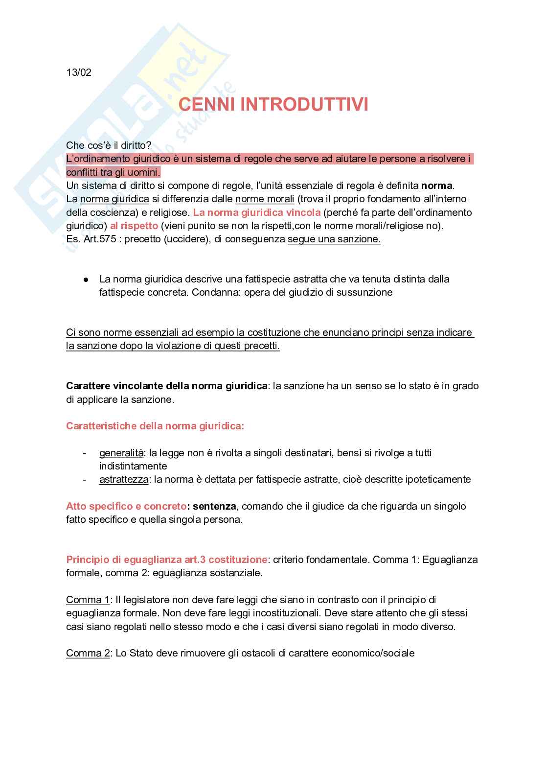 Appunti di Diritto privato  Pag. 1