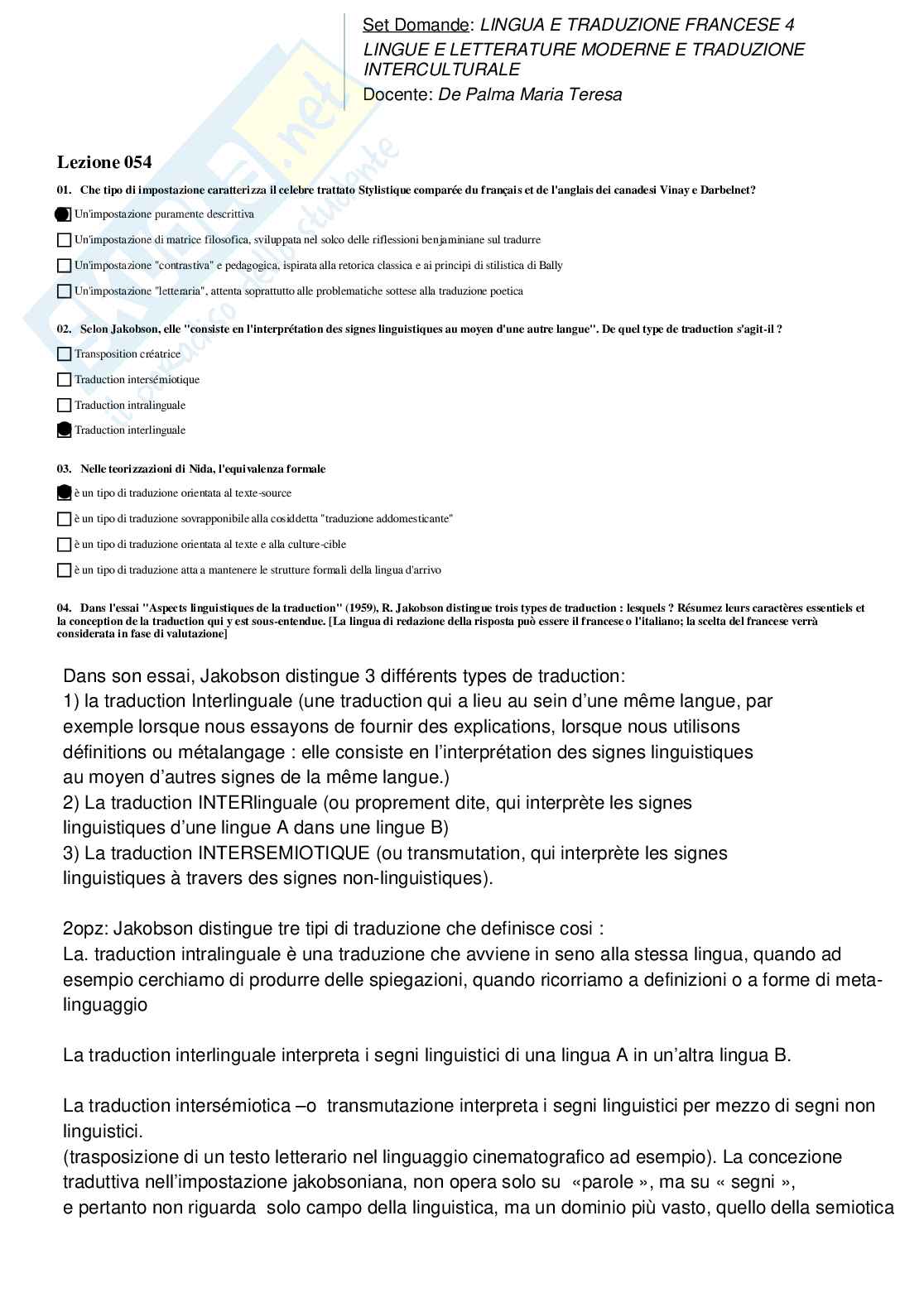 Paniere nuovo completo di Lingua e traduzione francese 4  Pag. 61