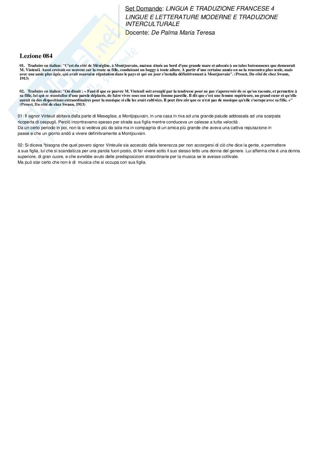 Paniere nuovo completo di Lingua e traduzione francese 4  Pag. 91