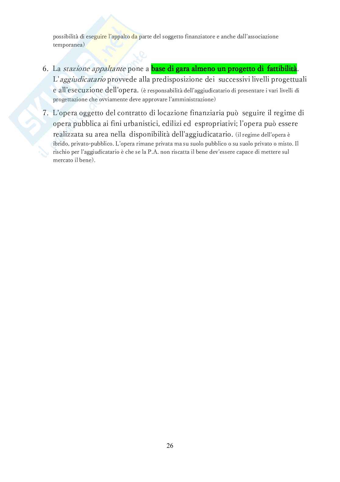 Appunti Procedimenti ad evidenza pubblica Pag. 26