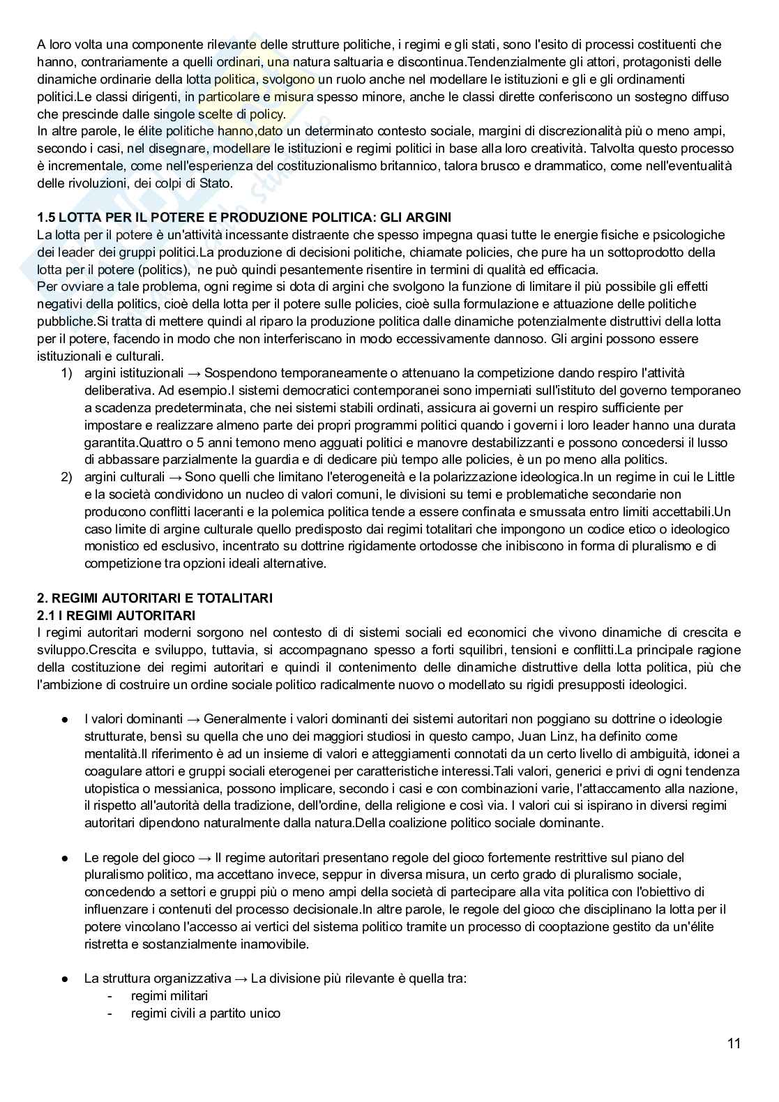 Riassunto esame Scienza politica, Prof. Cama Giampiero, libro consigliato Potere e teoria politica , Stoppino Pag. 11