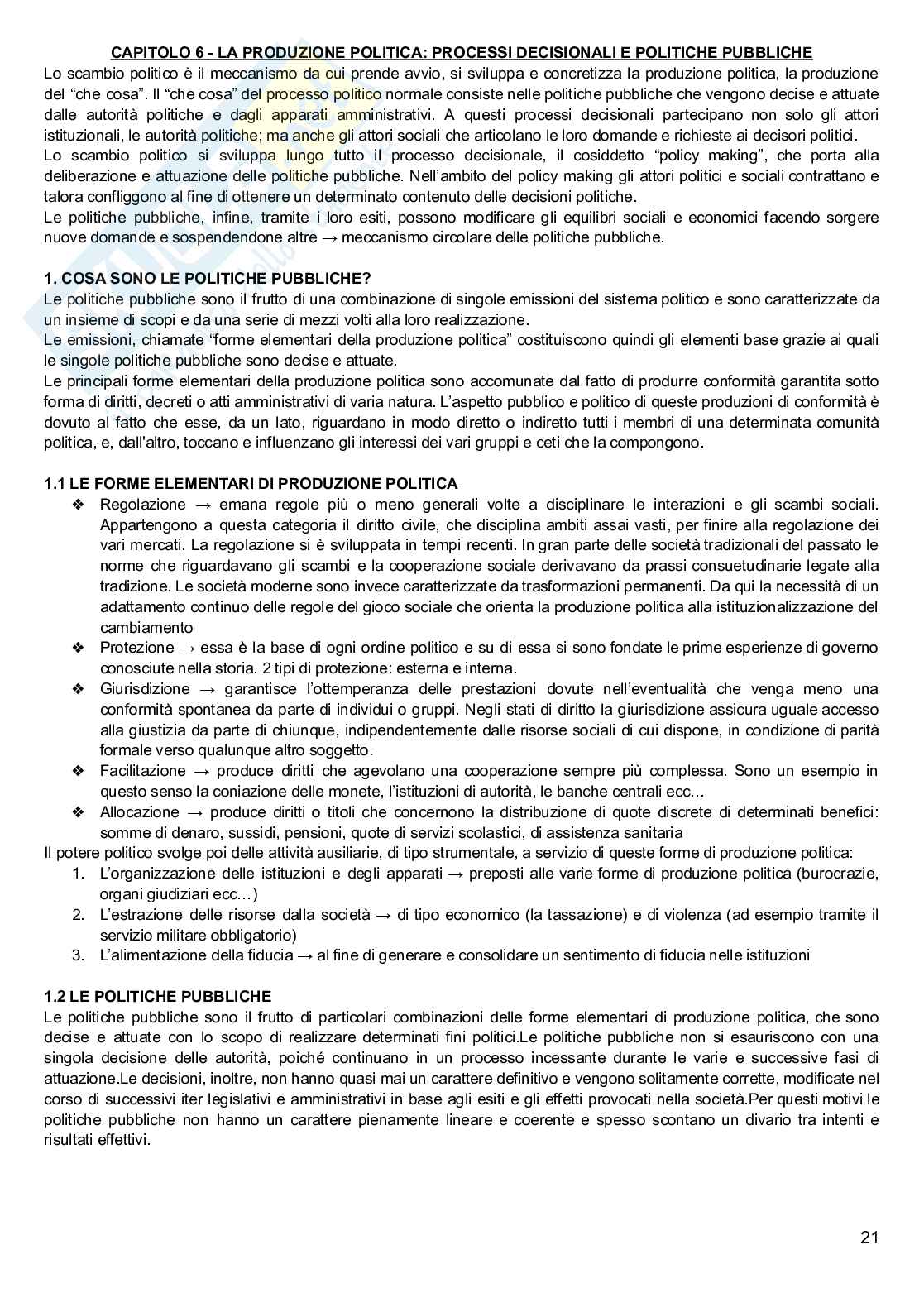 Riassunto esame Scienza politica, Prof. Cama Giampiero, libro consigliato Potere e teoria politica , Stoppino Pag. 21