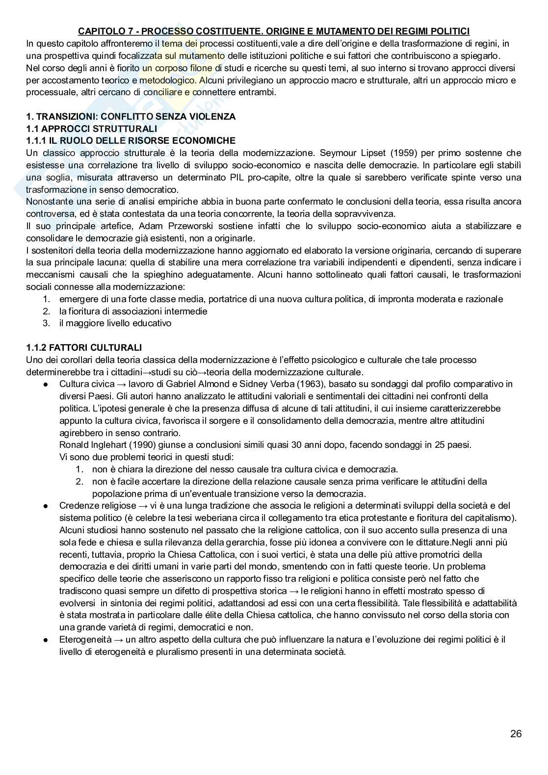 Riassunto esame Scienza politica, Prof. Cama Giampiero, libro consigliato Potere e teoria politica , Stoppino Pag. 26