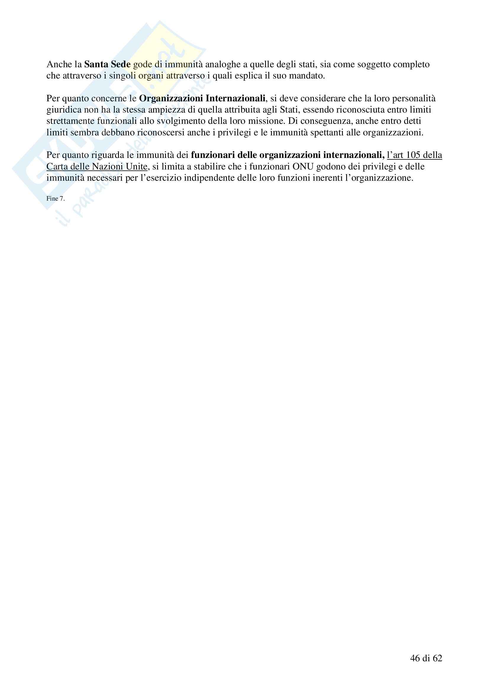 Diritto internazionale - Appunti Pag. 46