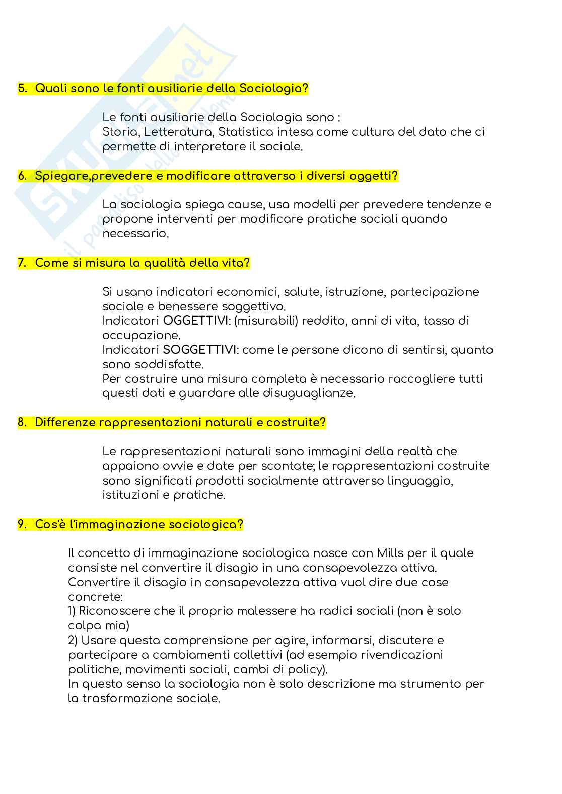 Chiavi Sociologia generale Pag. 2