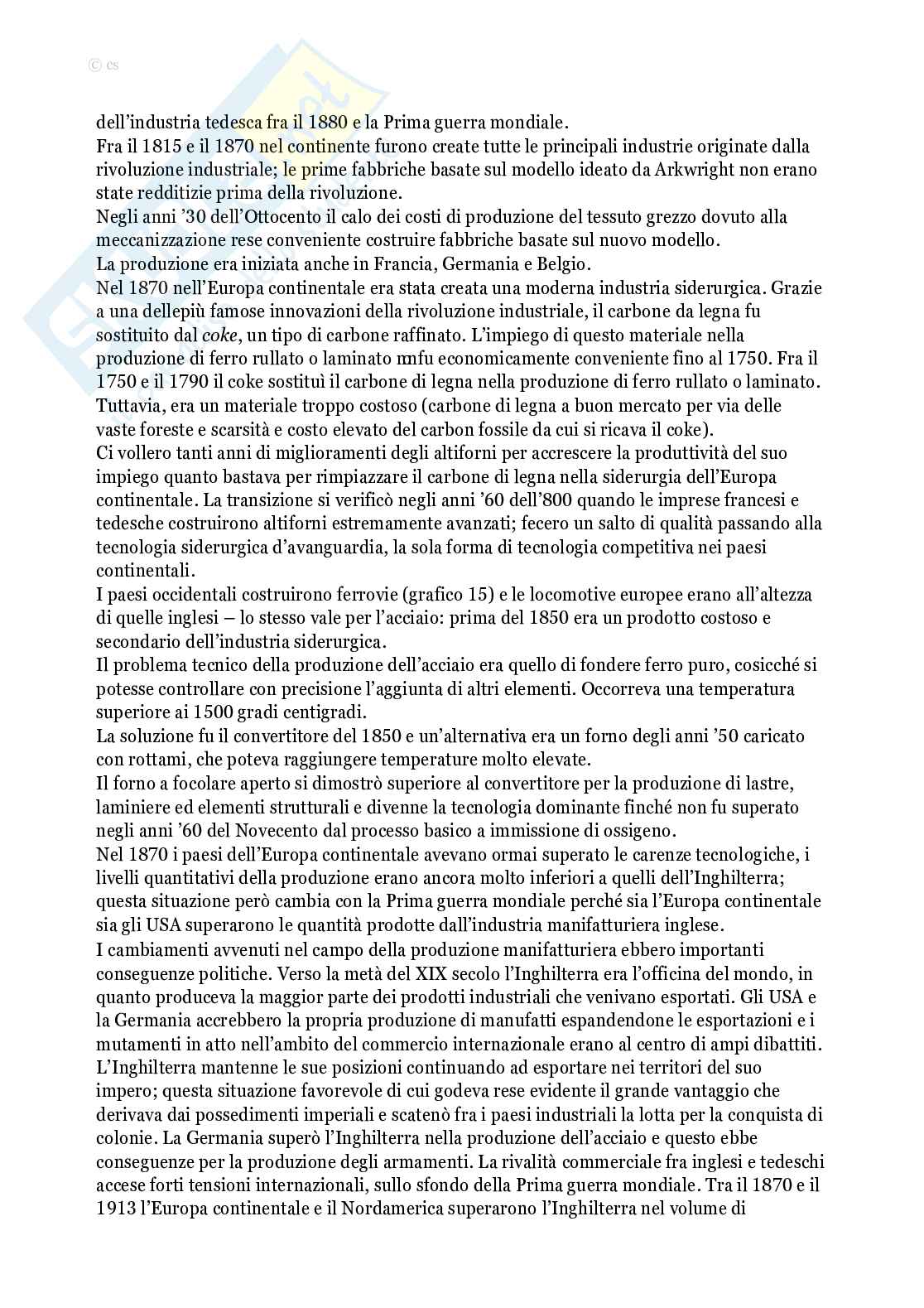 Riassunto esame Storia economica, Prof. Cappelli Gabriele, libro consigliato Storia Economica Globale , Allen Pag. 21