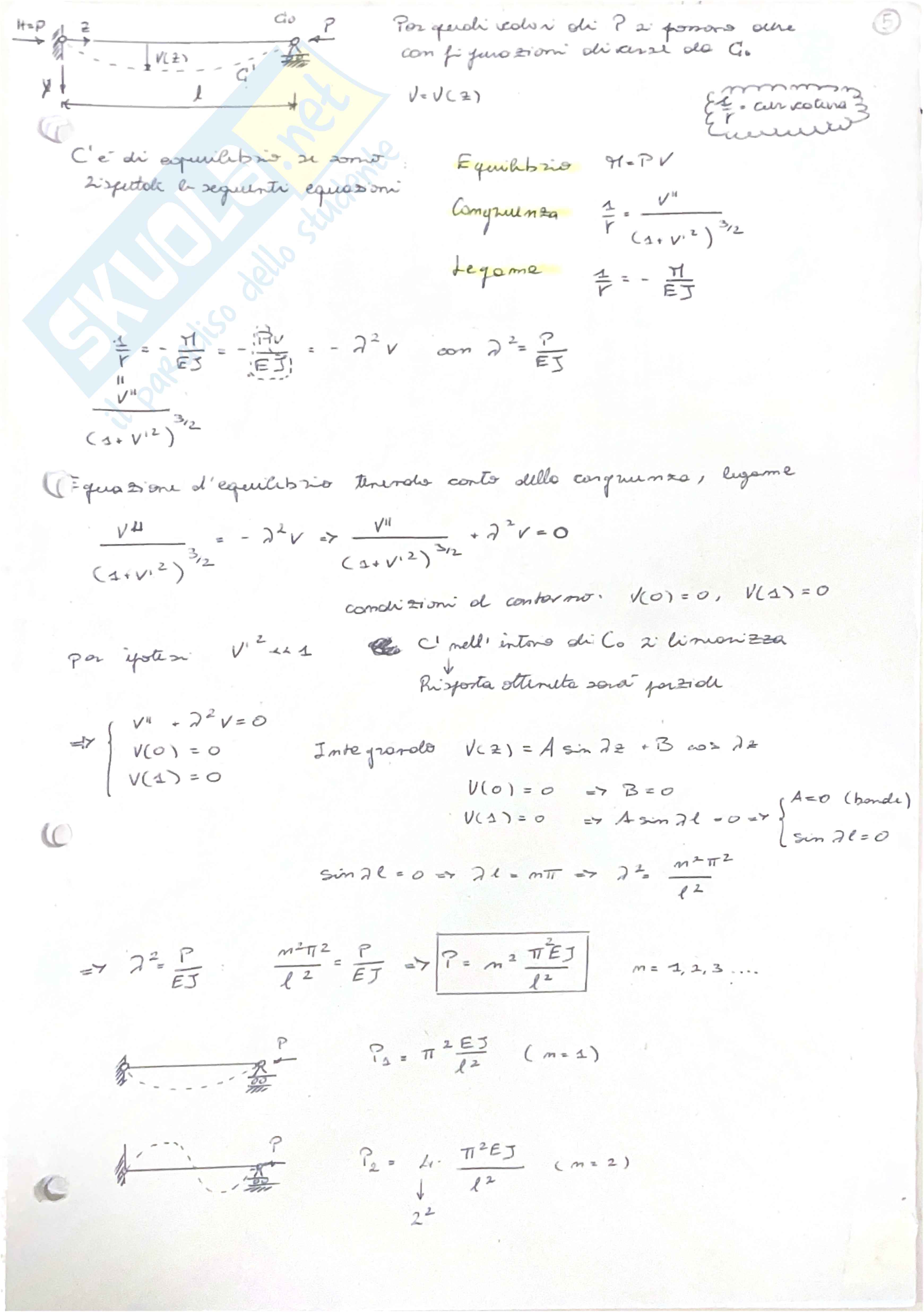 Appunti di Fondamenti di meccanica delle strutture Pag. 1