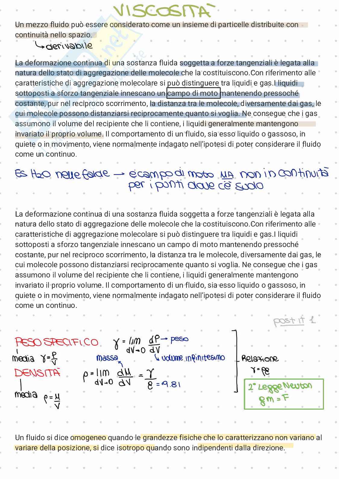 Appunti e esercizi di Costruzioni idrauliche, marittime e idrologia  Pag. 1