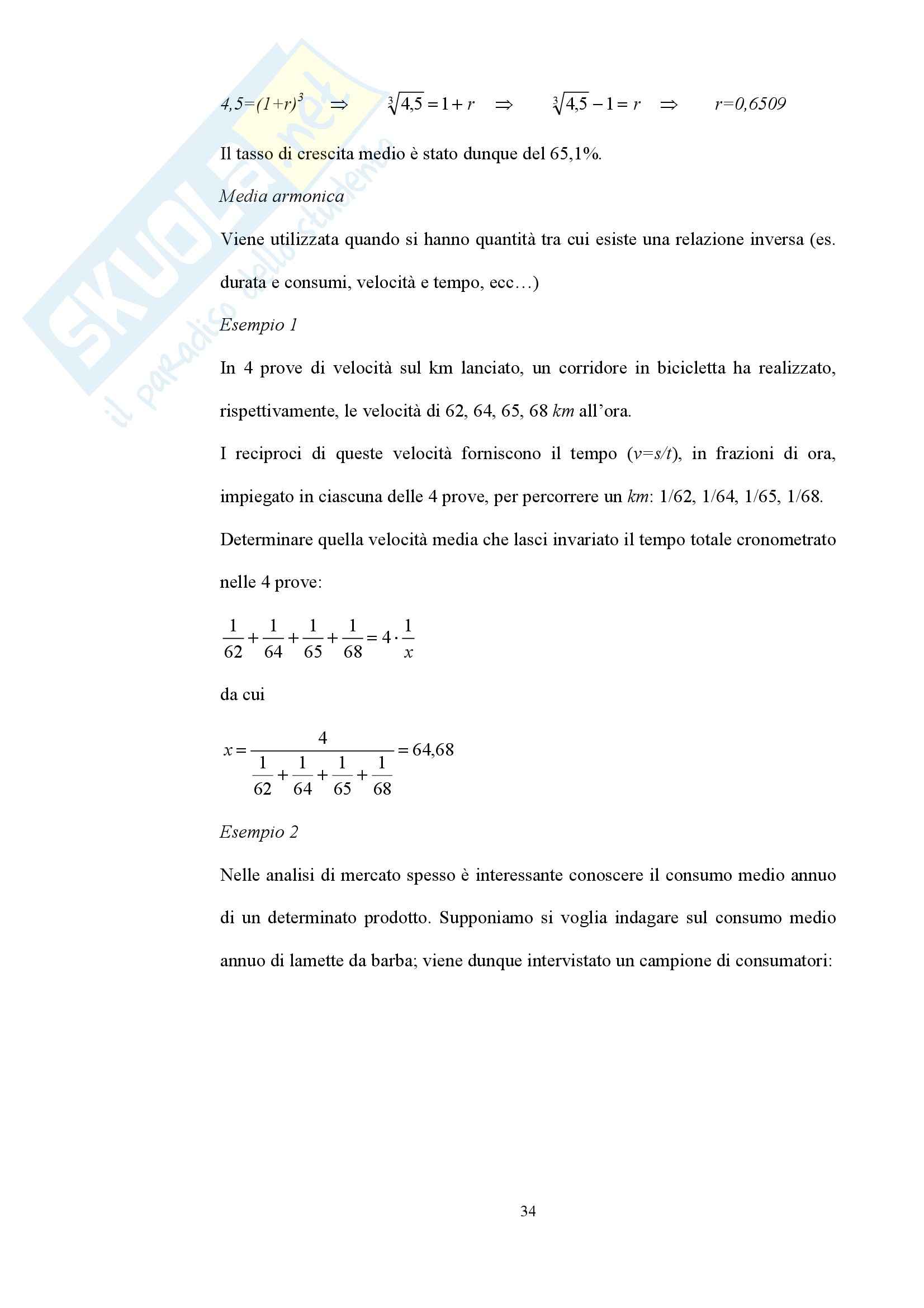 Statistica - le medie Pag. 6